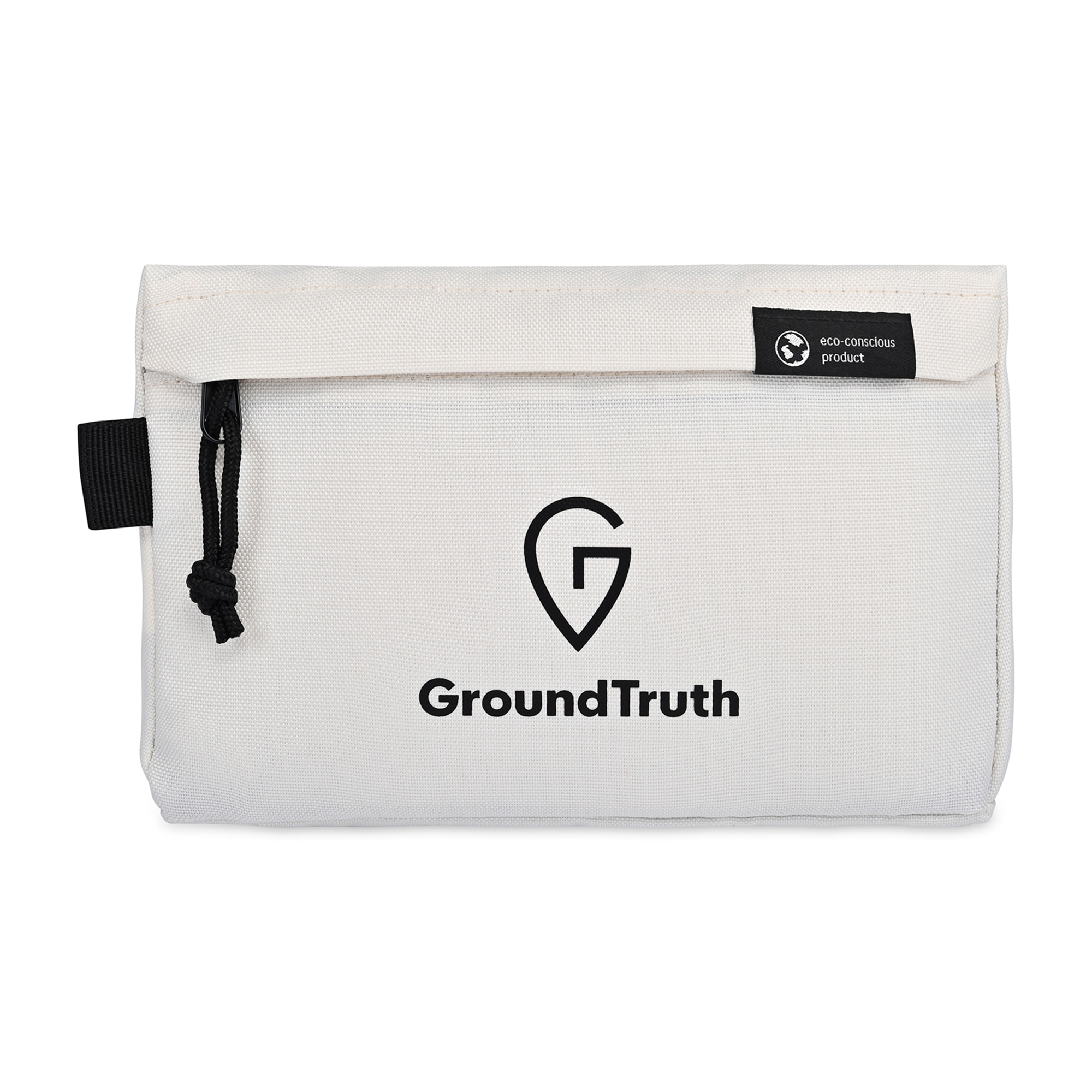 Picture of Renew Recycled rPET Zippered Pouch - AWARE - Cream