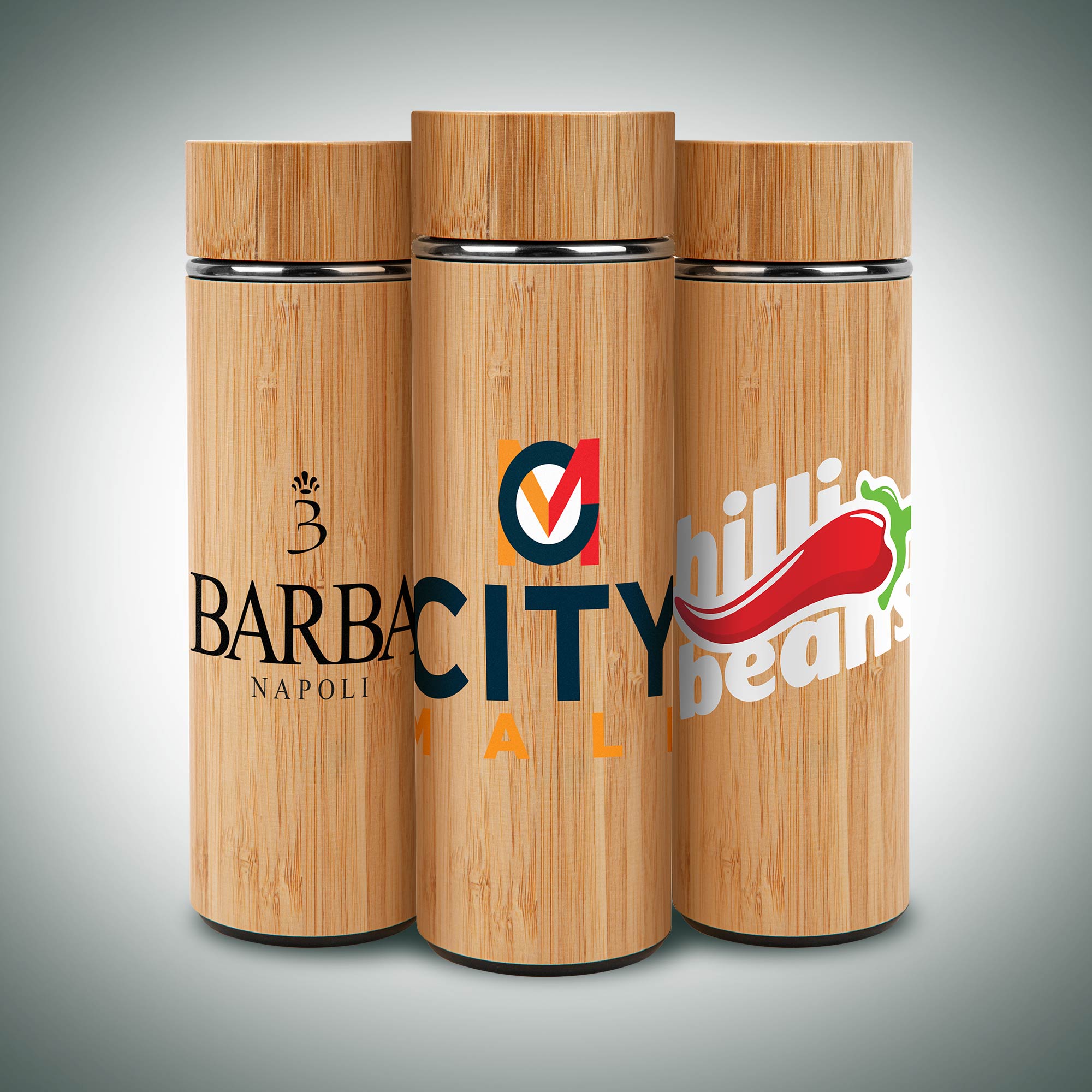 Picture of 16 Oz. Vacuum-Sealed Eco Bamboo Bottle
