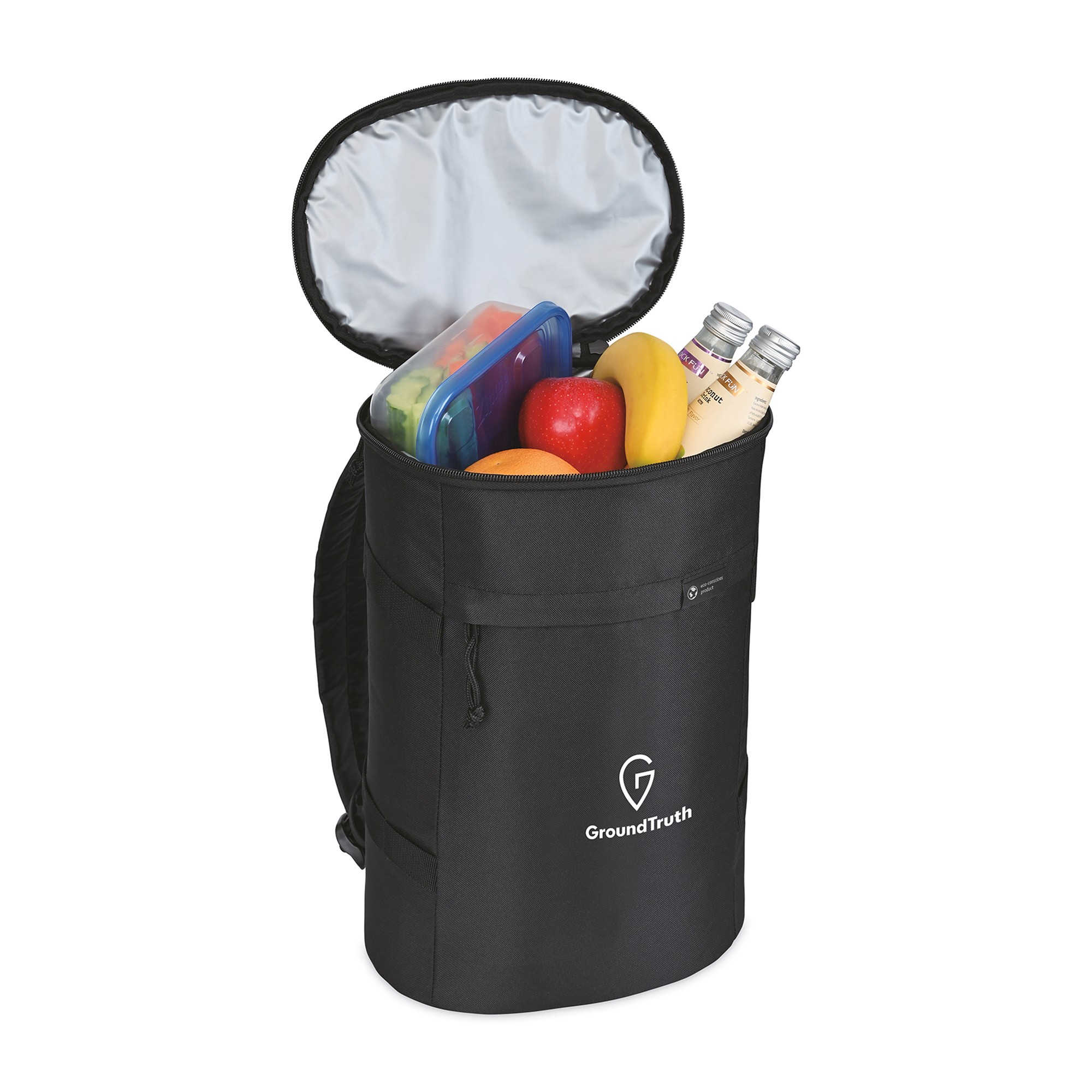 Picture of Renew Recycled rPET Backpack Cooler - AWARE - Black