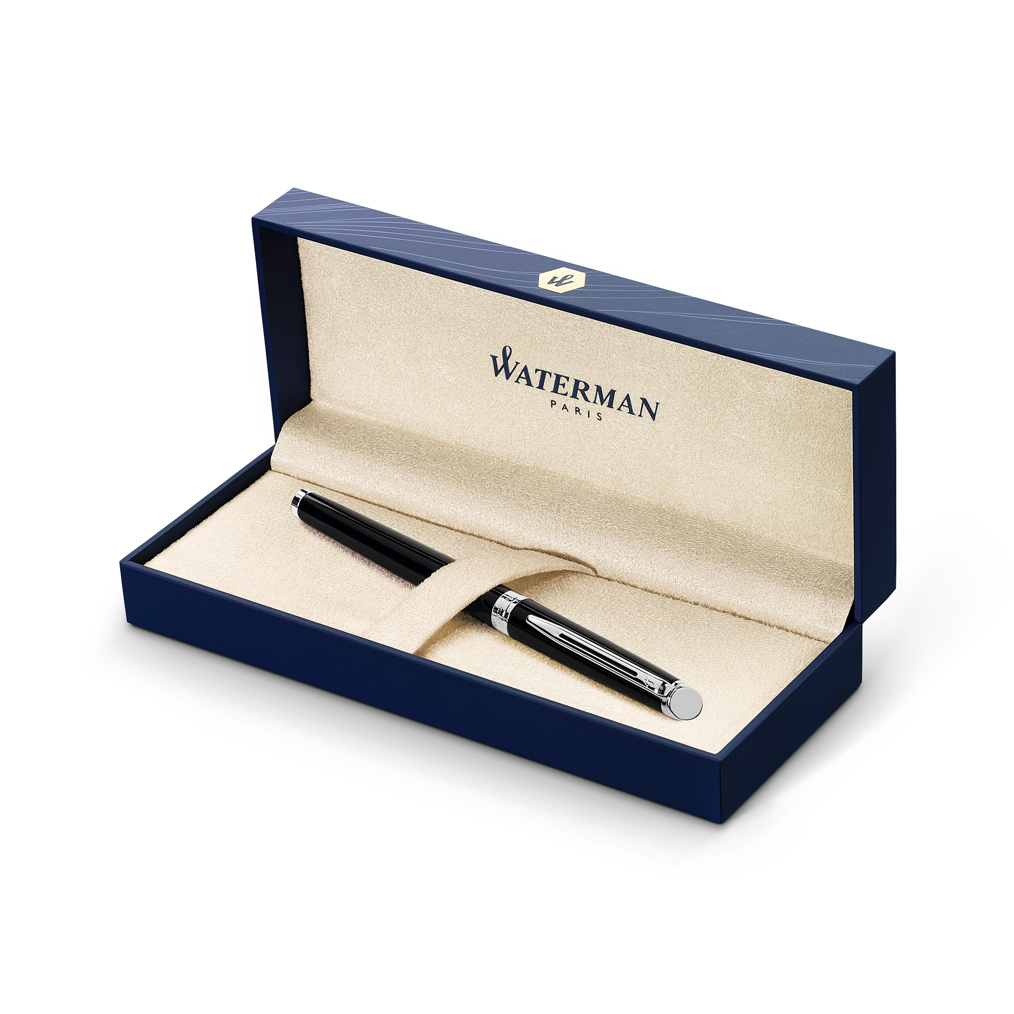 Picture of Waterman Hemisphere Rollerball - Black - Silver Trim