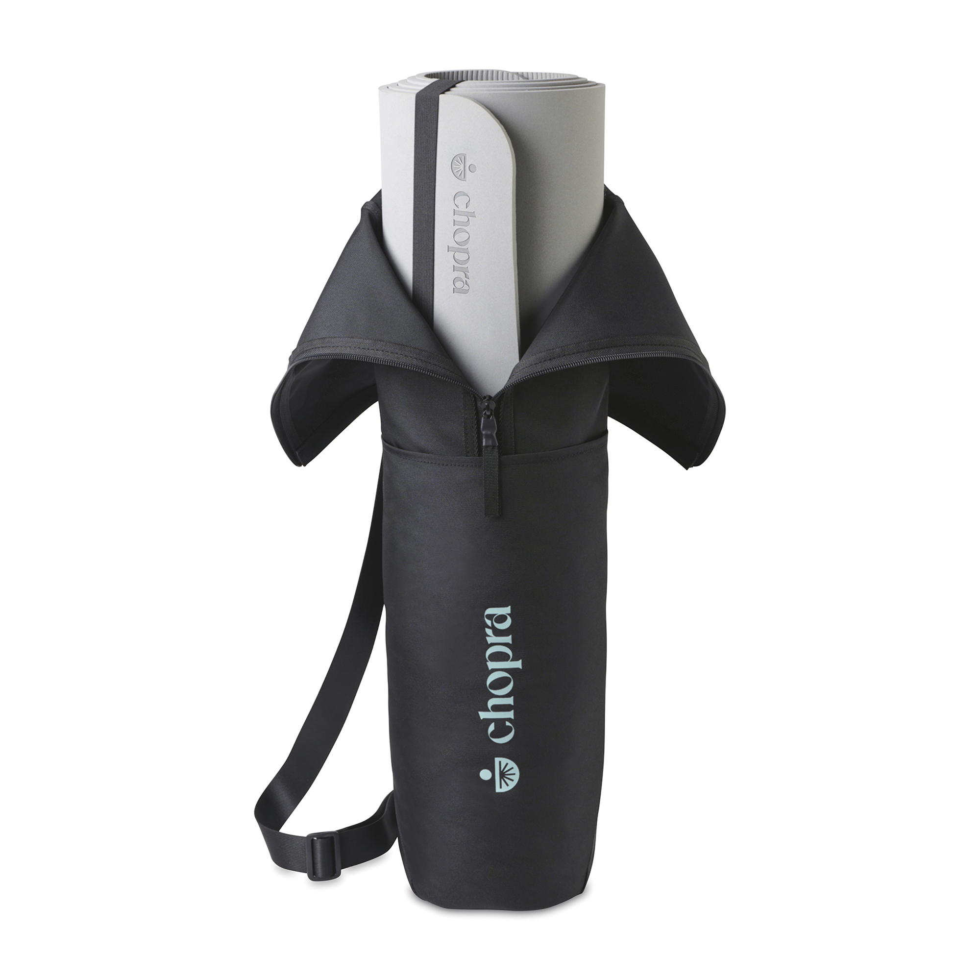 Picture of Restore Recycled rPET Yoga Bag and Mat - Black