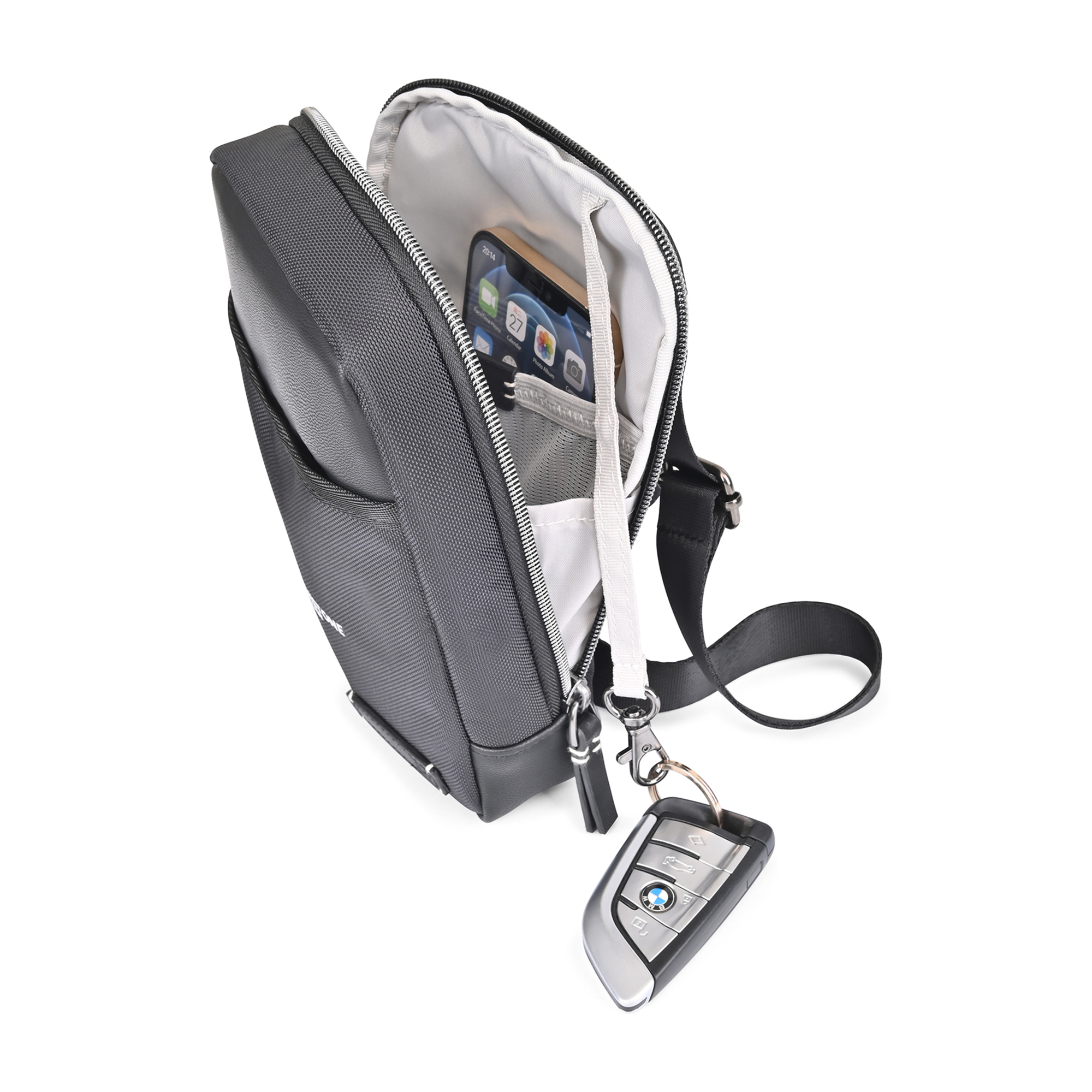 Picture of Travis & Wells Lennox Recycled Nylon Crossbody - Black