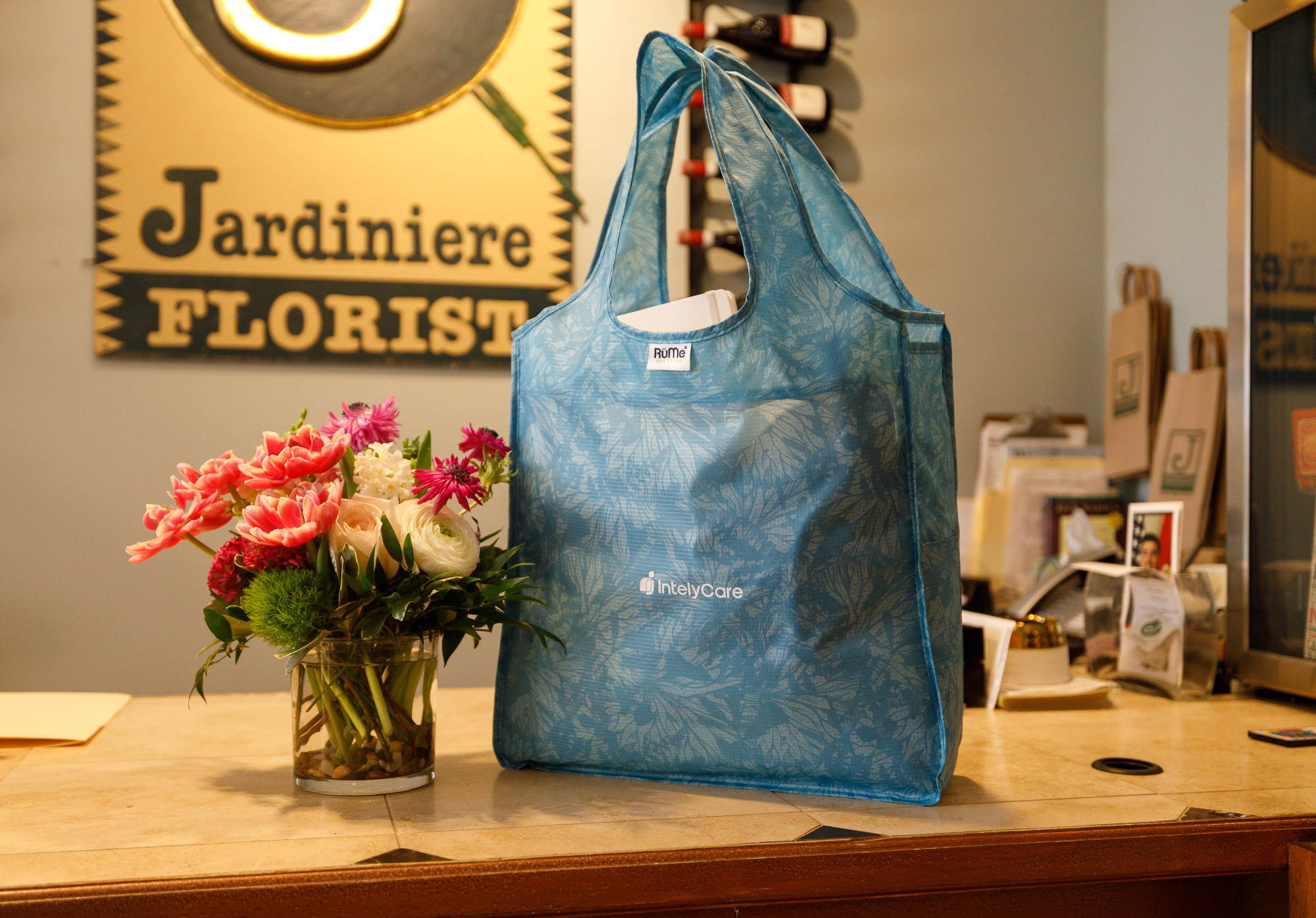 Picture of RuMe Recycled Ripstop rPET Medium Tote - Retro Blue