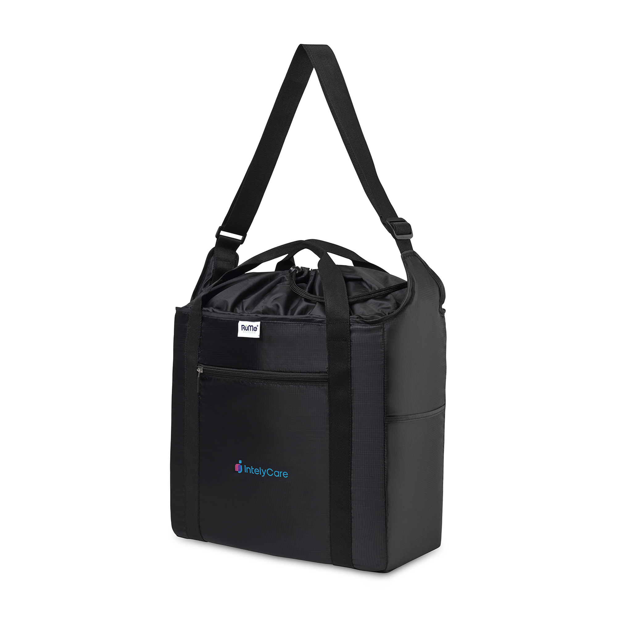 Picture of RuMe Recycled Ripstop rPET Cinch Tote - Black