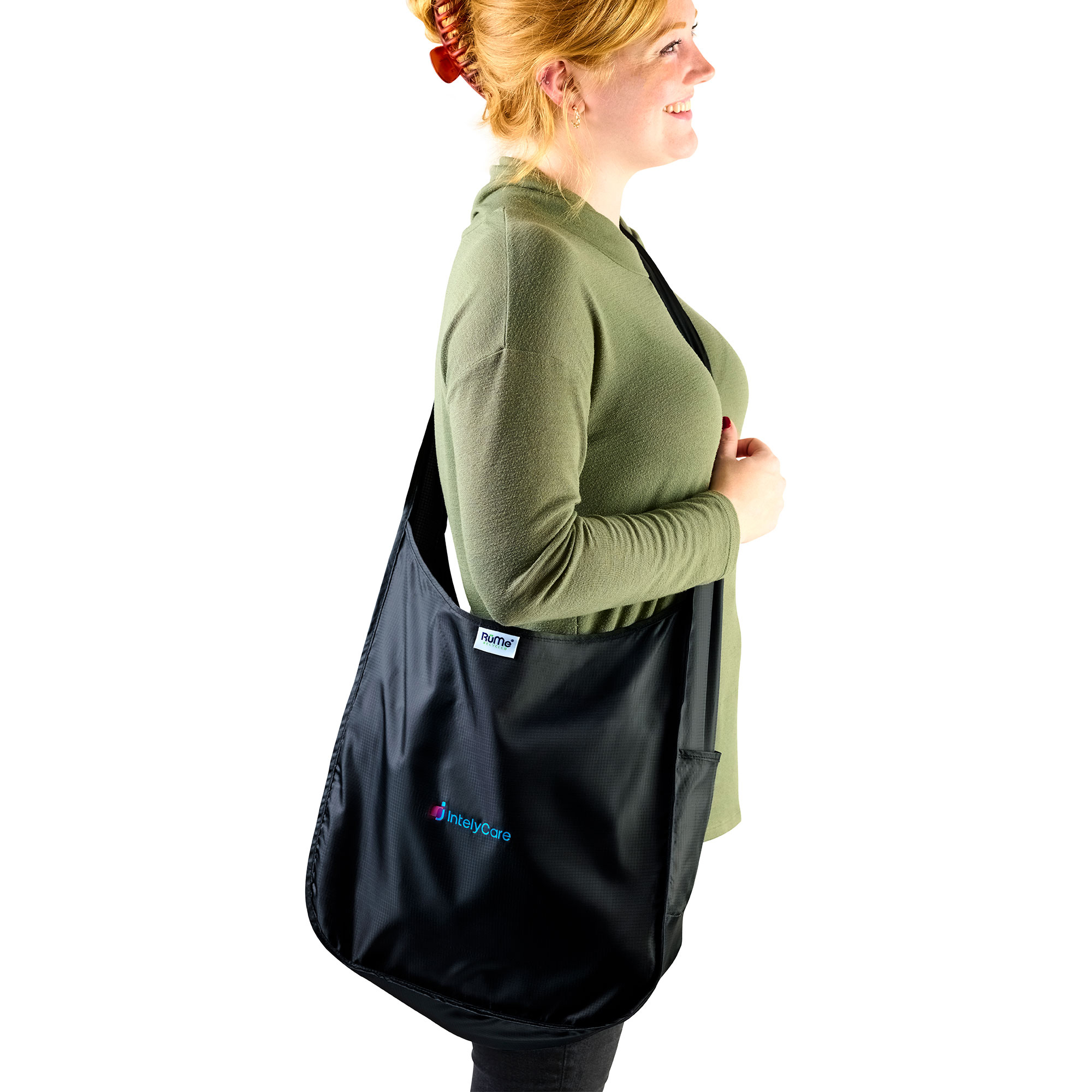 Picture of RuMe Recycled Ripstop rPET Crossbody Tote - Black