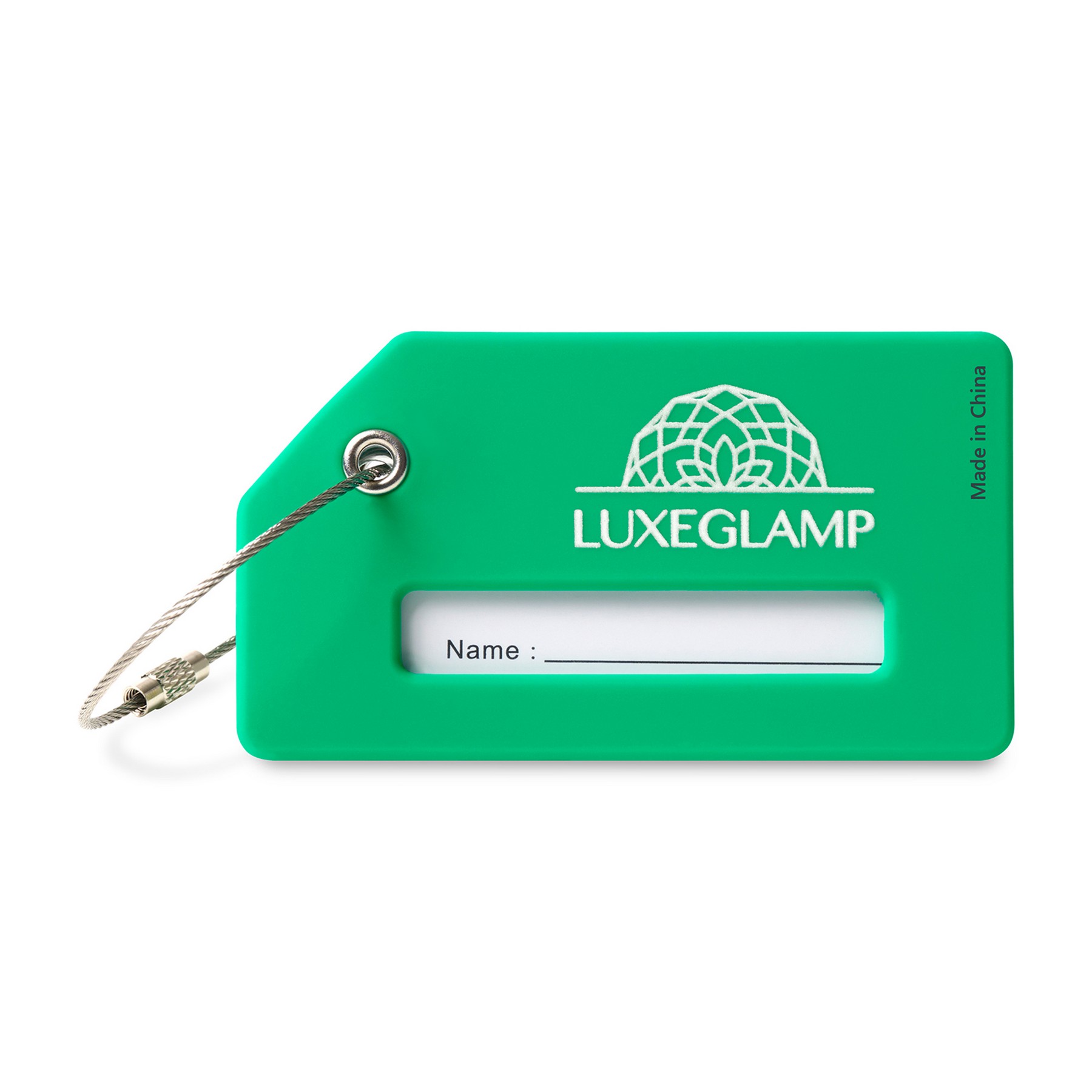 Picture of Silicone Luggage Tag - Kelly Green