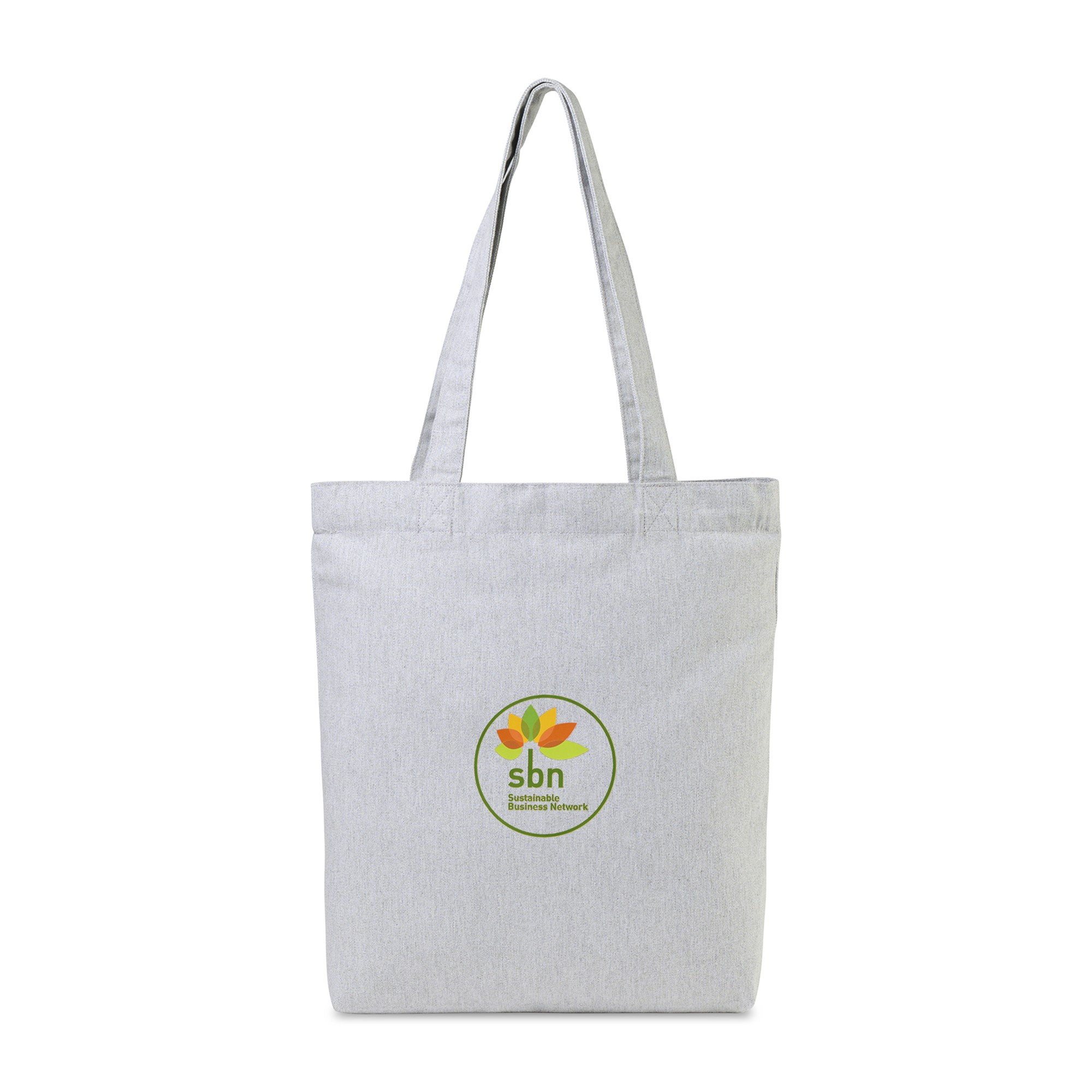 Picture of Recycled Cotton Gusset Bottom Tote - AWARE - Light Grey