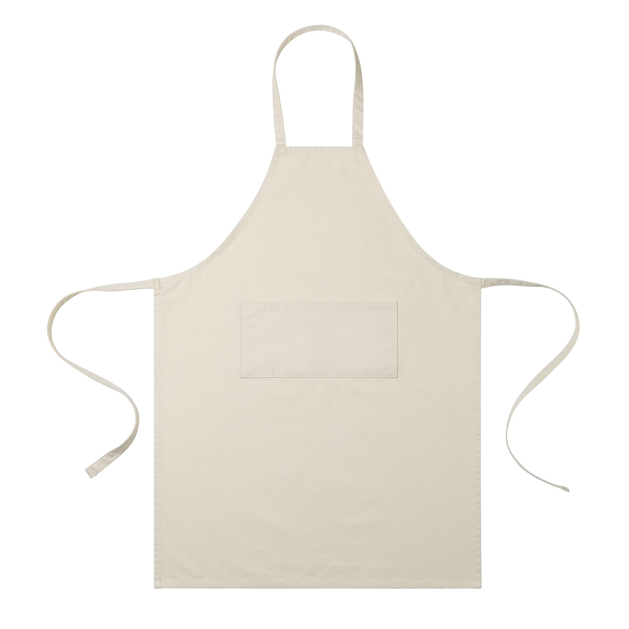 Picture of Recycled Cotton Bib Front Apron - AWARE - Natural