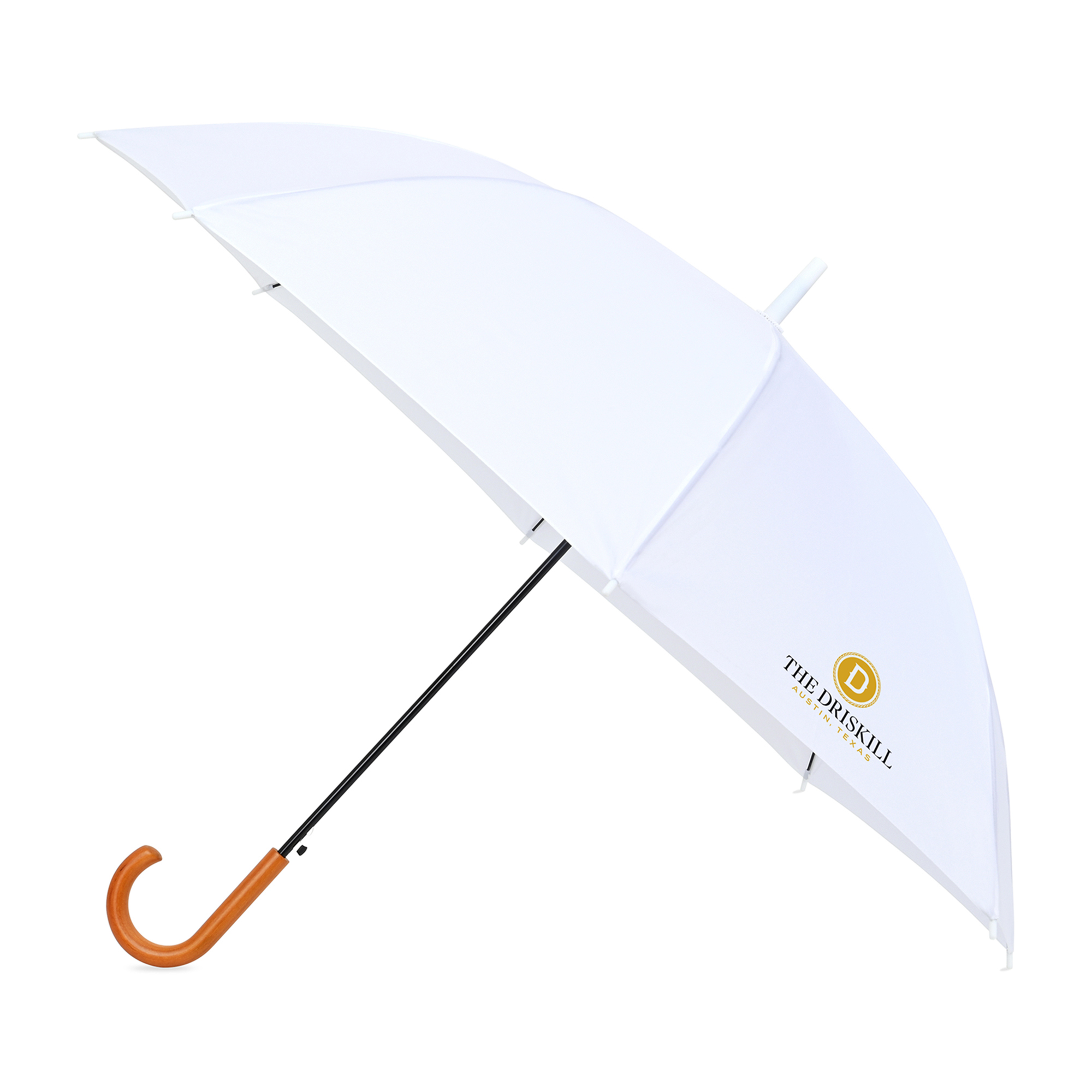 Picture of Elements 50" Recycled rPET Auto Open Hospitality Umbrella - White