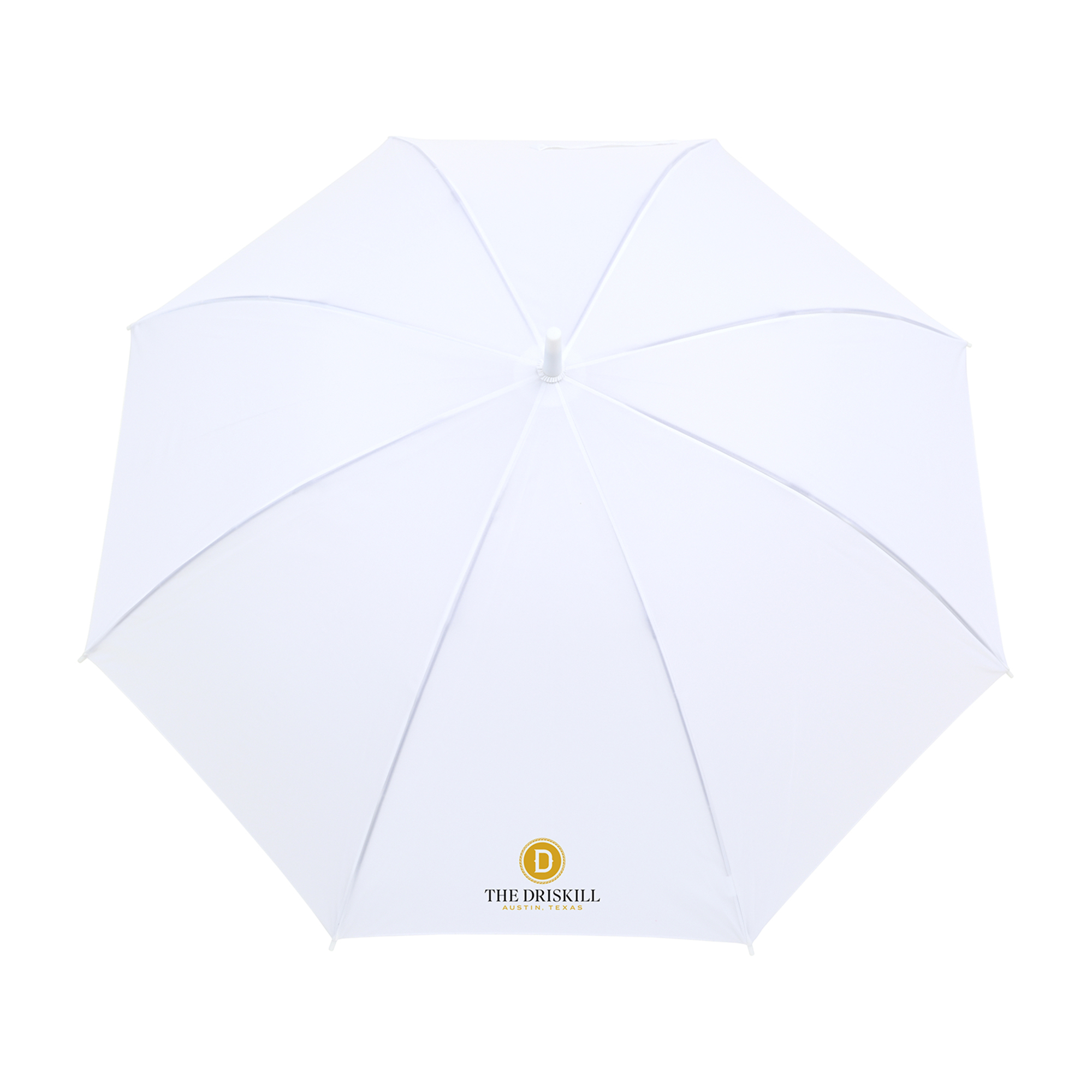 Picture of Elements 50" Recycled rPET Auto Open Hospitality Umbrella - White