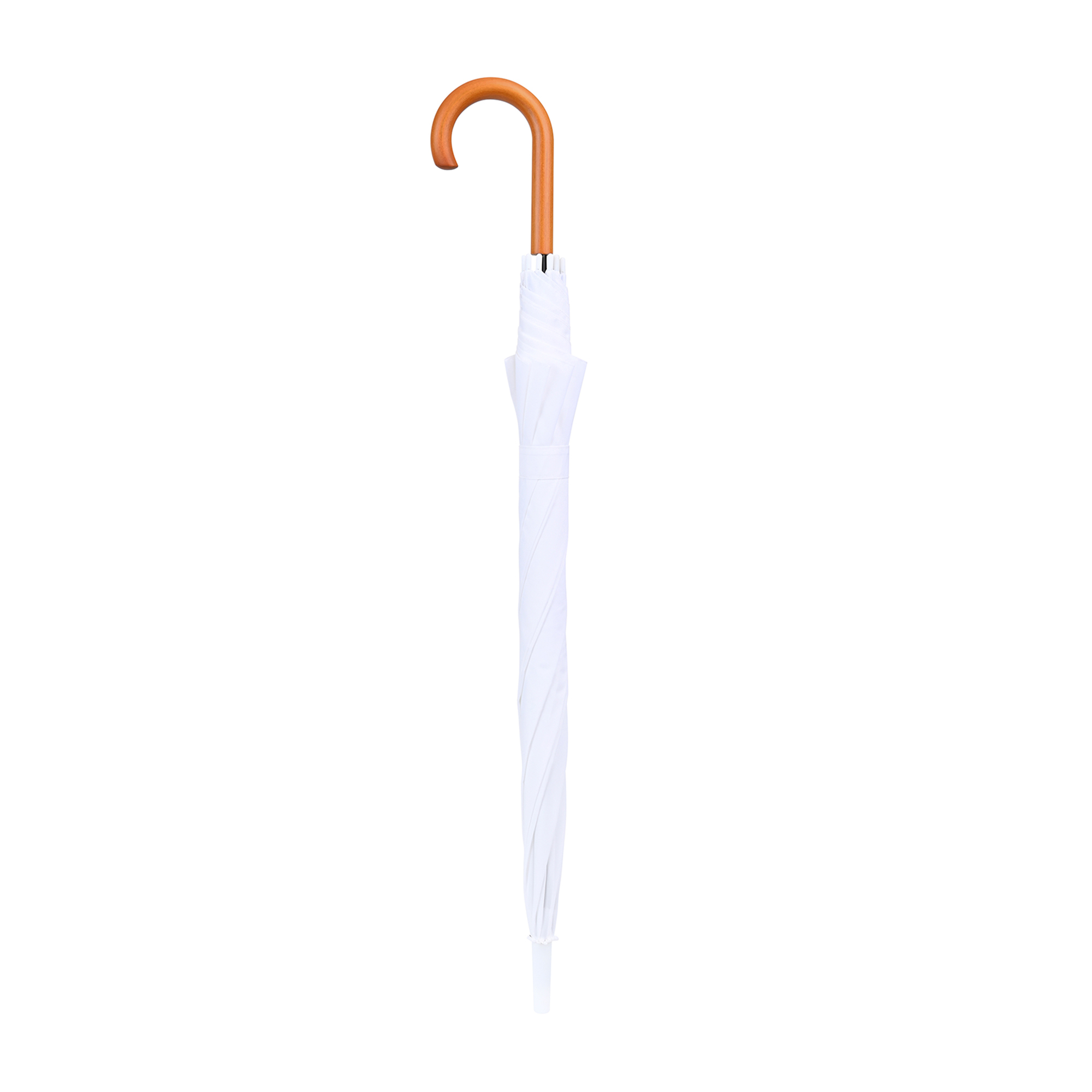 Picture of Elements 50" Recycled rPET Auto Open Hospitality Umbrella - White