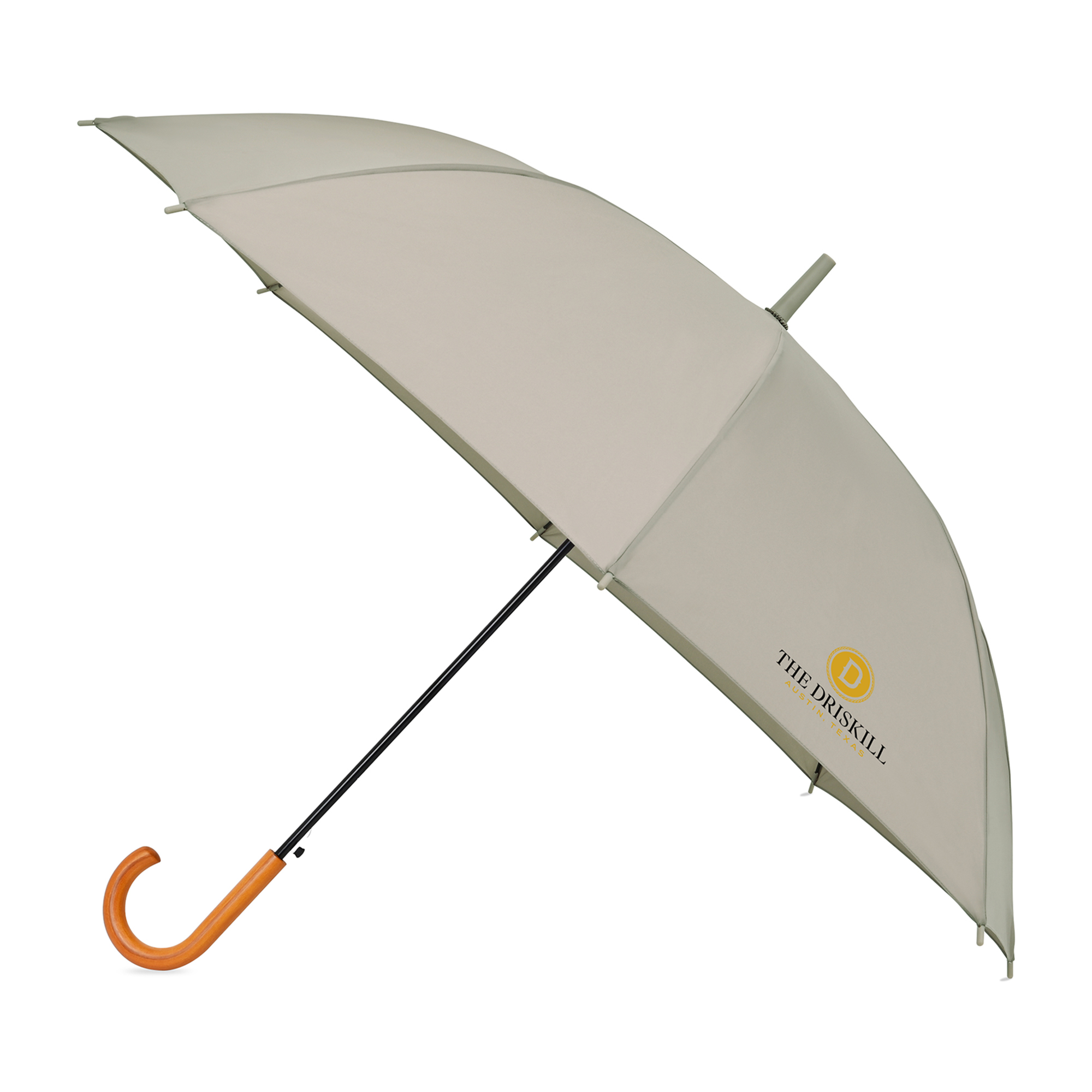 Picture of Elements 50" Recycled rPET Auto Open Hospitality Umbrella - Tan