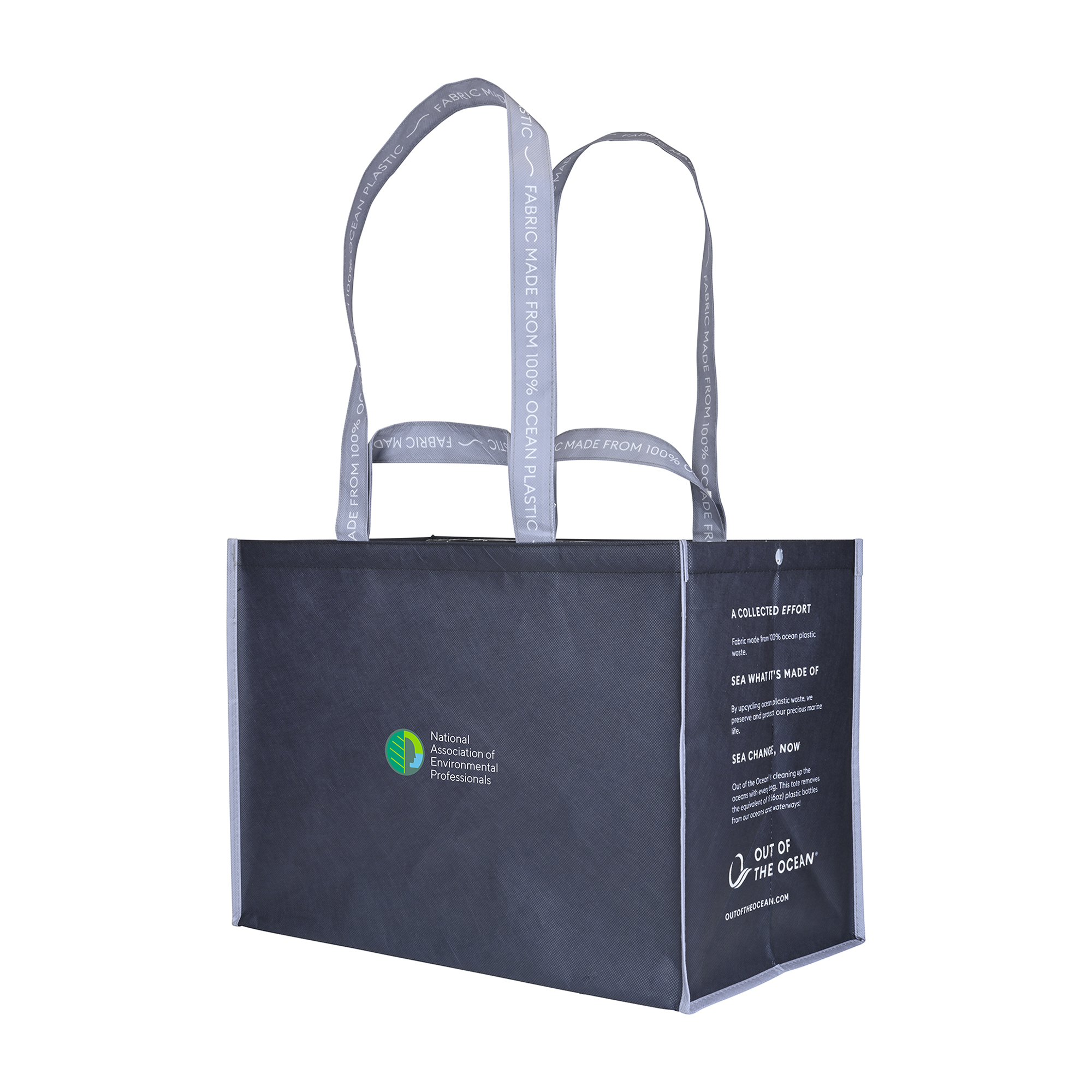 Picture of Out of the Ocean Reusable XL Shopper with Click N' Stay - Black