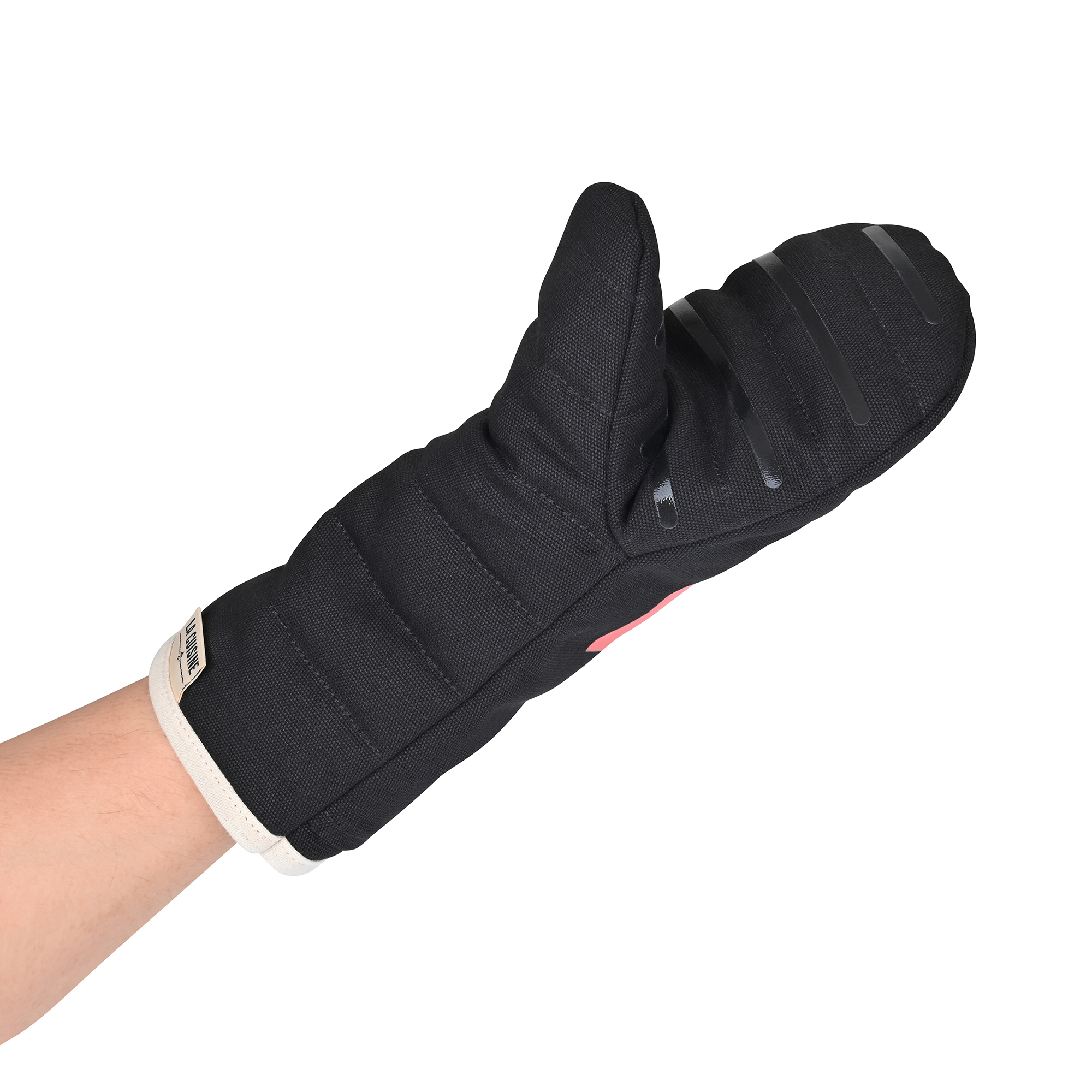 Picture of La Cuisine Recycled Cotton Oven Mitt - AWARE - Black