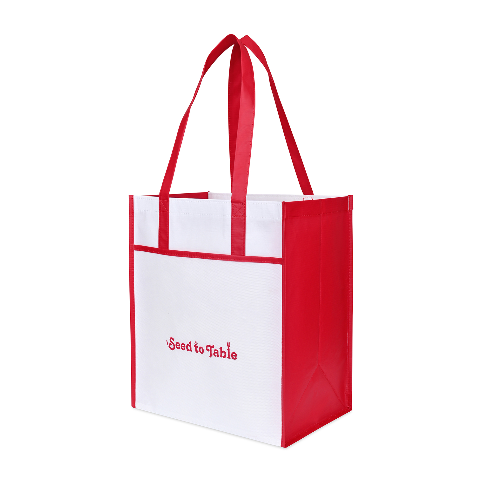 Picture of Harlow Laminated Recycled Non-Woven Shopper - Red