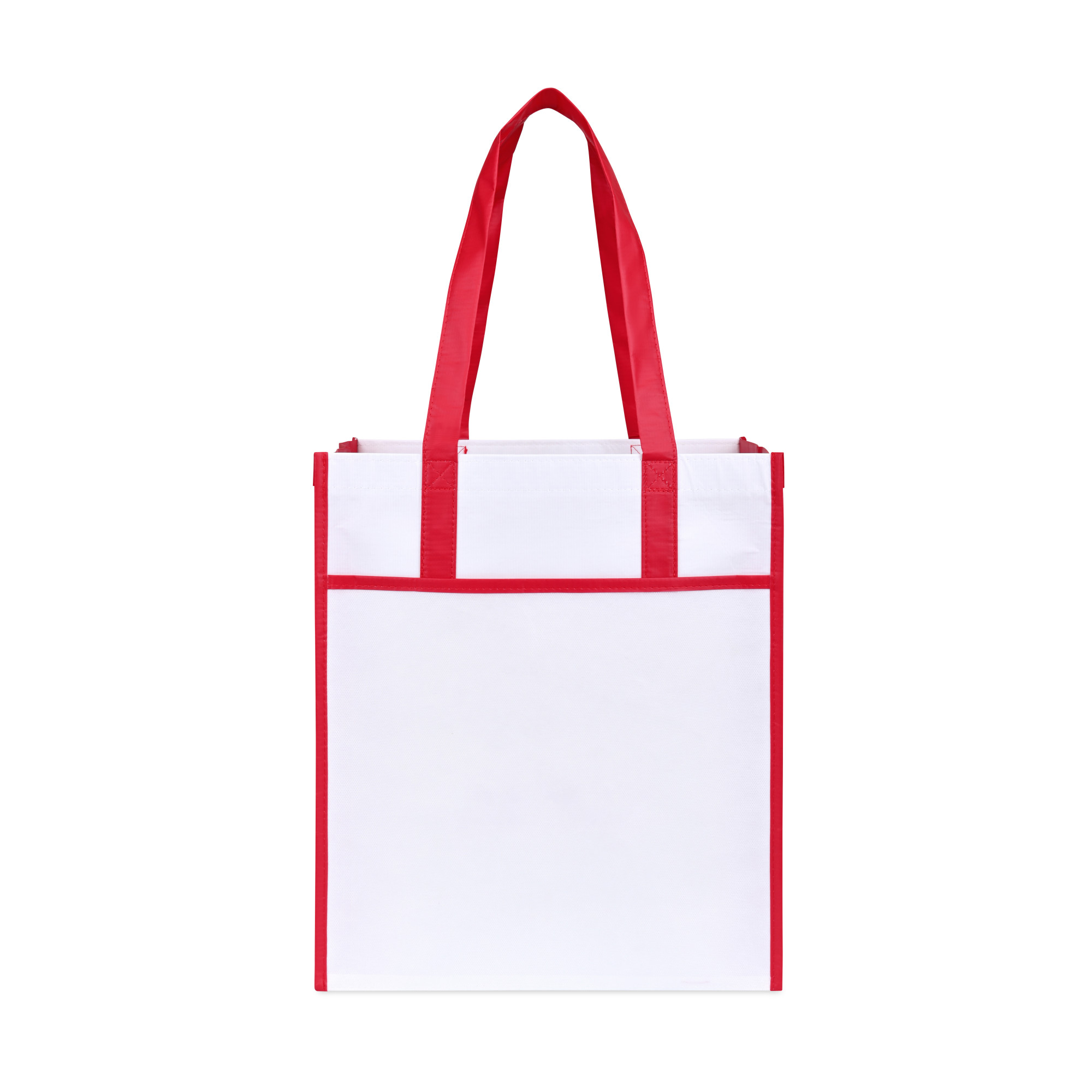 Picture of Harlow Laminated Recycled Non-Woven Shopper - Red