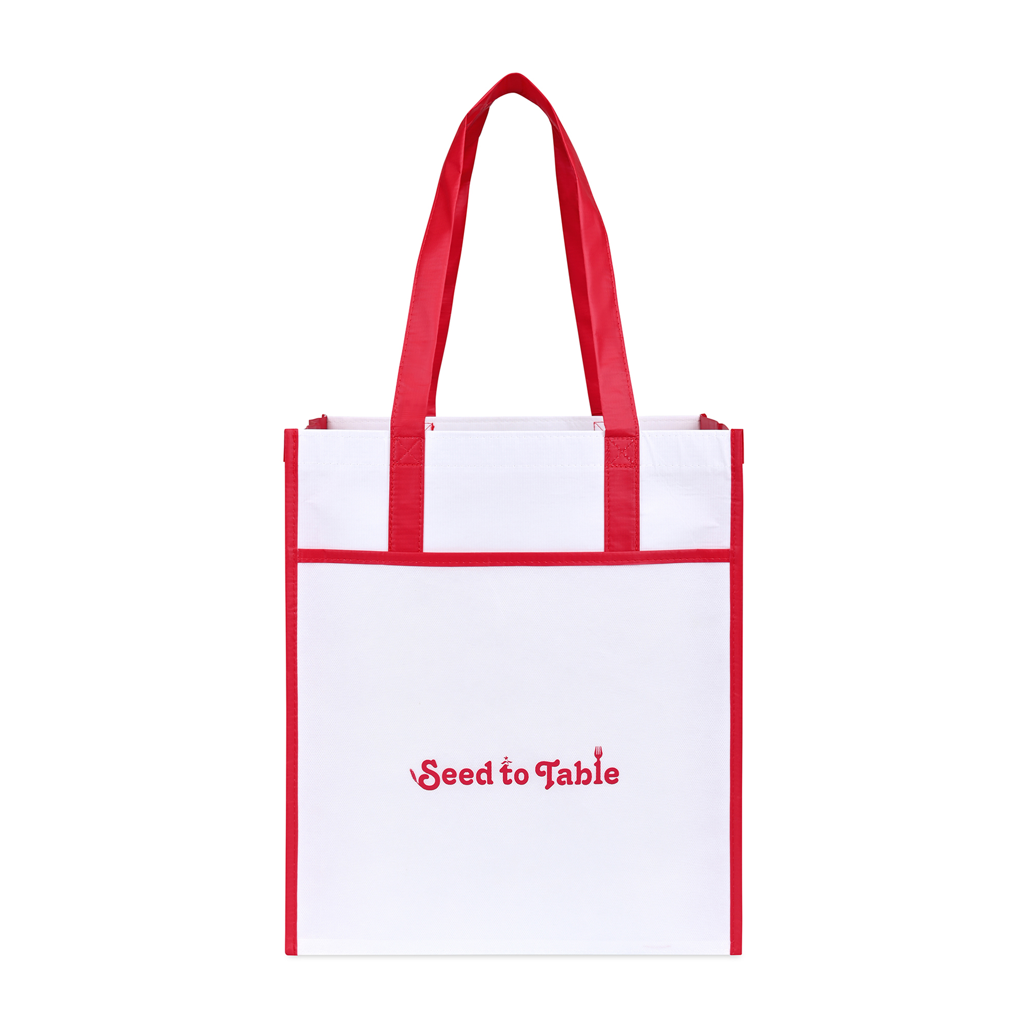 Picture of Harlow Laminated Recycled Non-Woven Shopper - Red