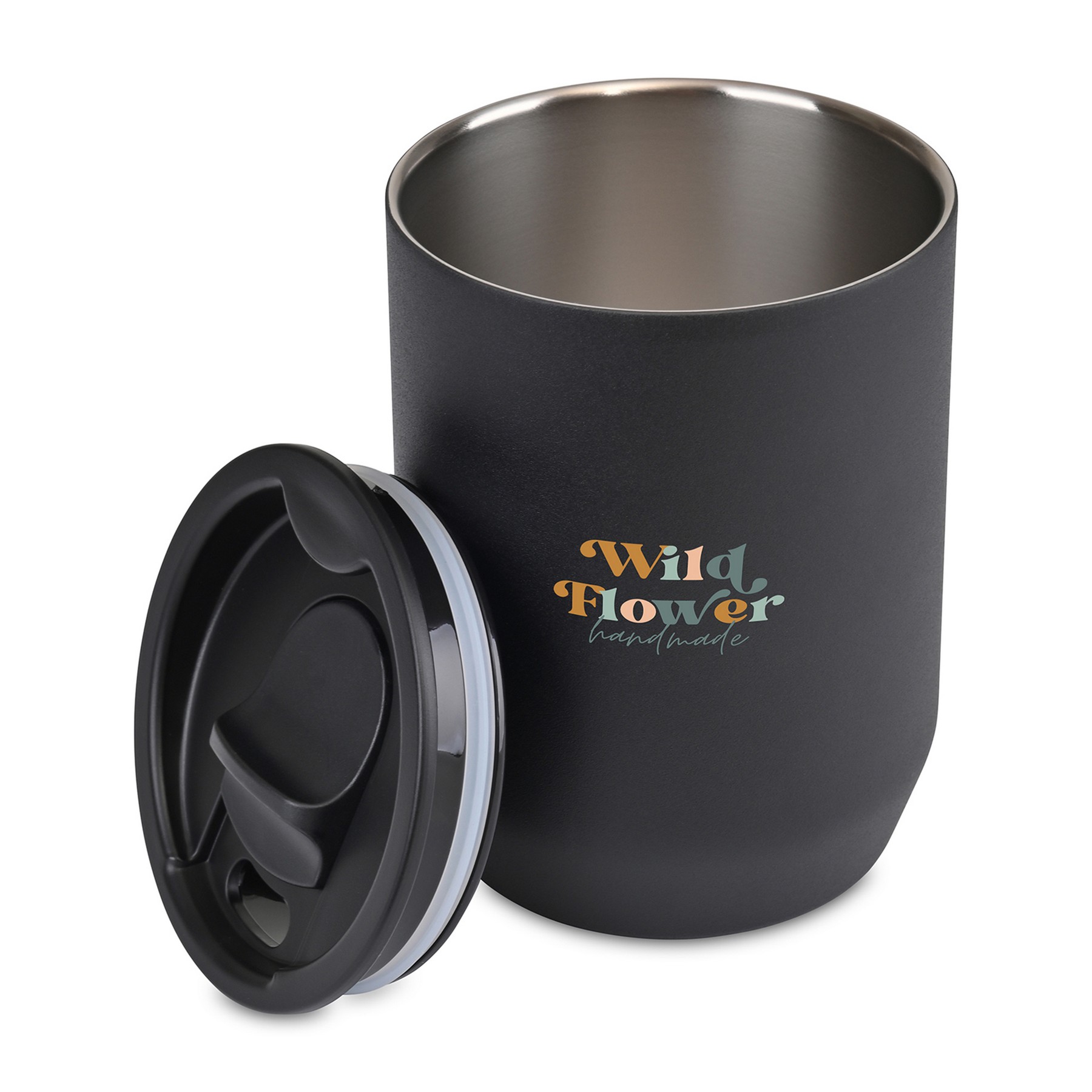 Picture of Aviana Rowan Recycled Stainless Steel Wine Tumbler - 15 Oz. - Black