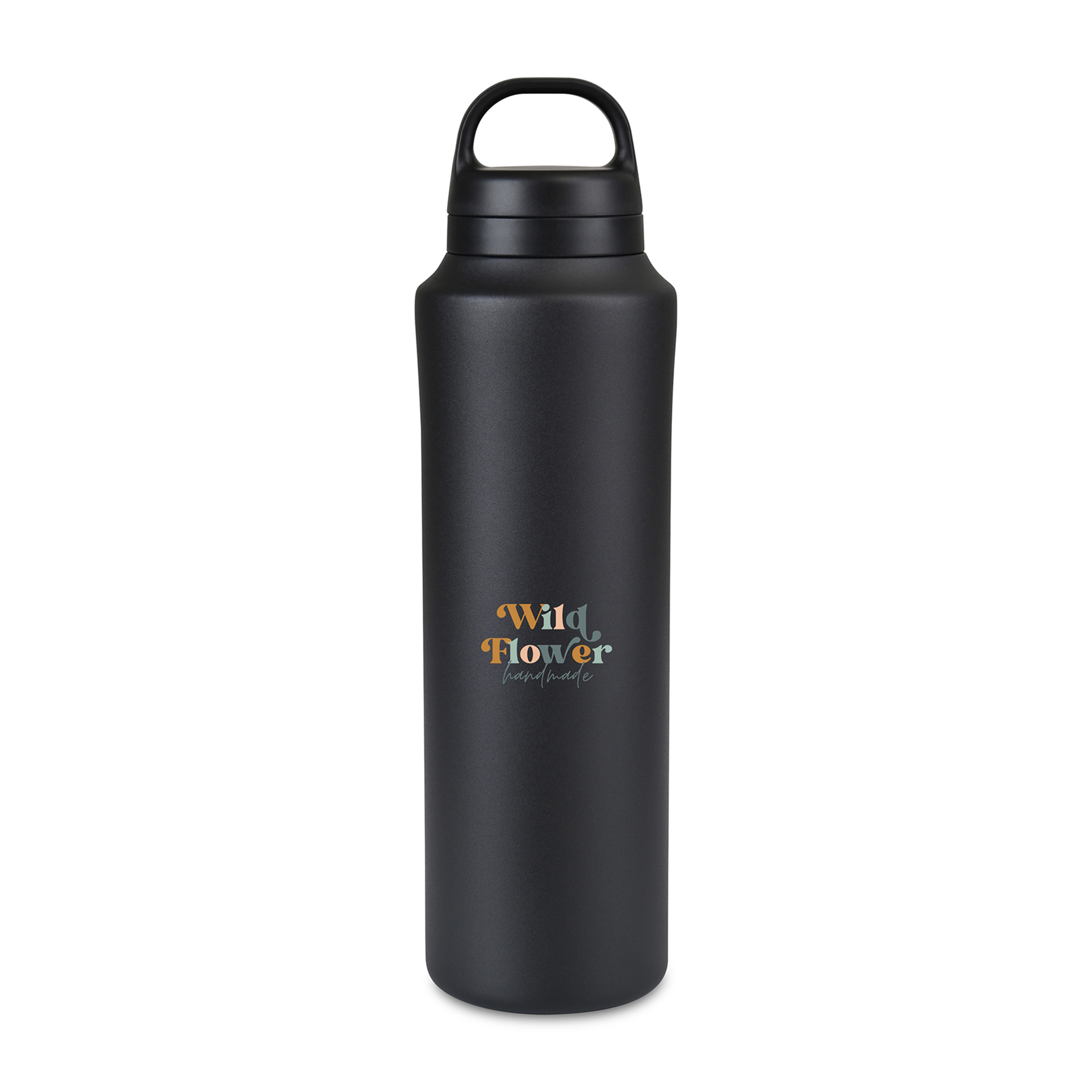 Picture of Aviana Rowan Recycled Stainless Steel Water Bottle - 25 Oz. - Black