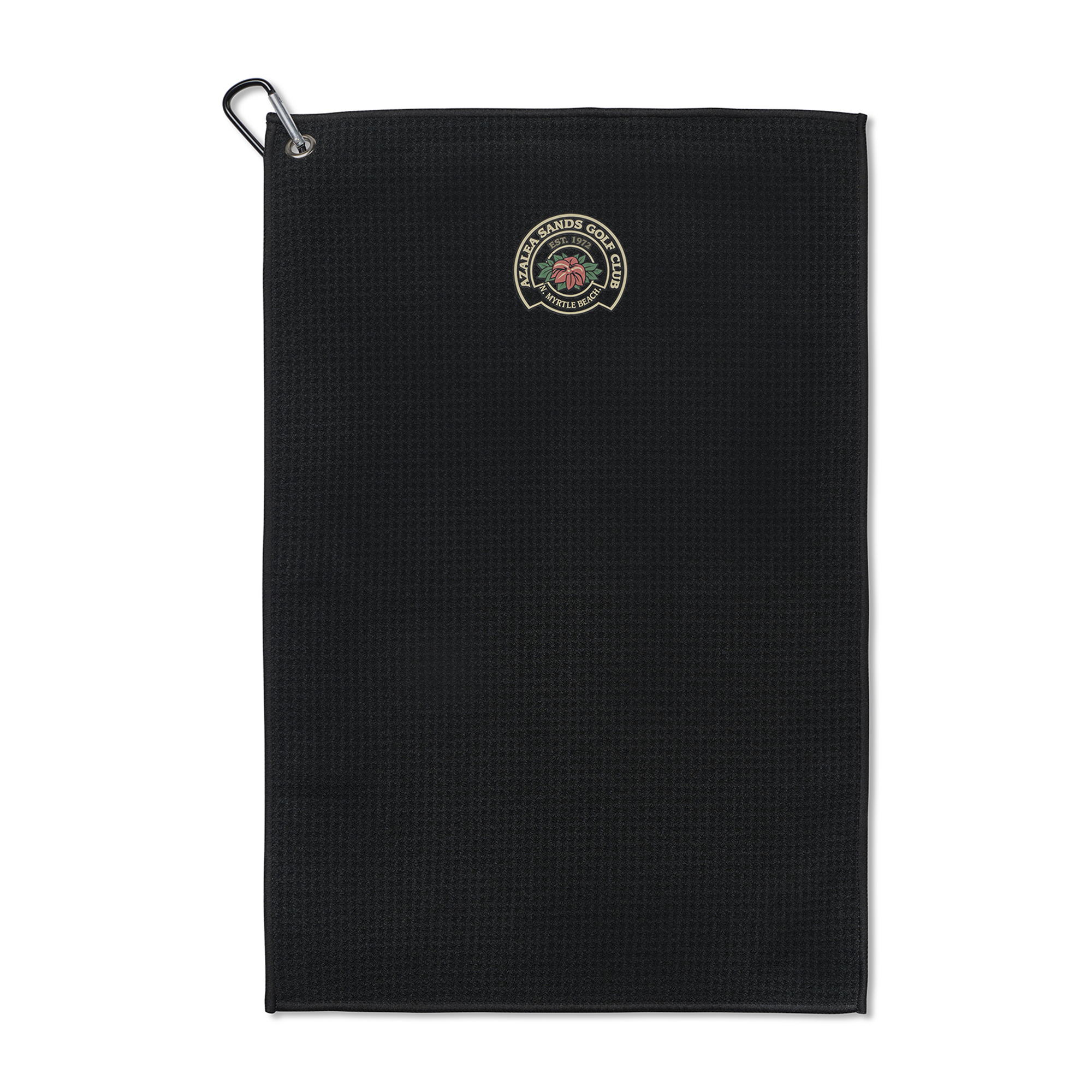 Picture of Golf Links Waffle Weave Towel - Black