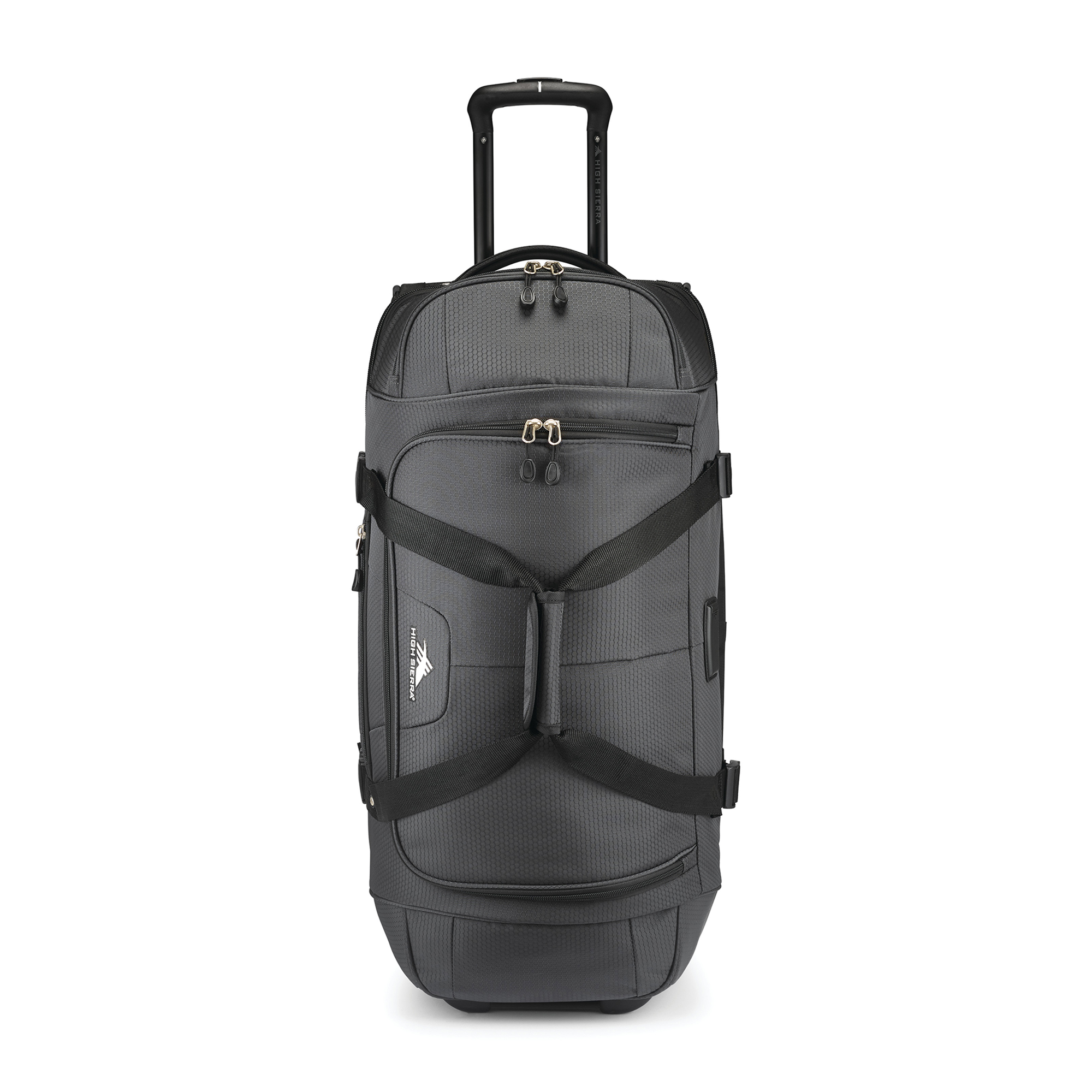 Picture of High Sierra Fairlead 28" Drop Bottom Wheeled Duffel - Mercury-Black