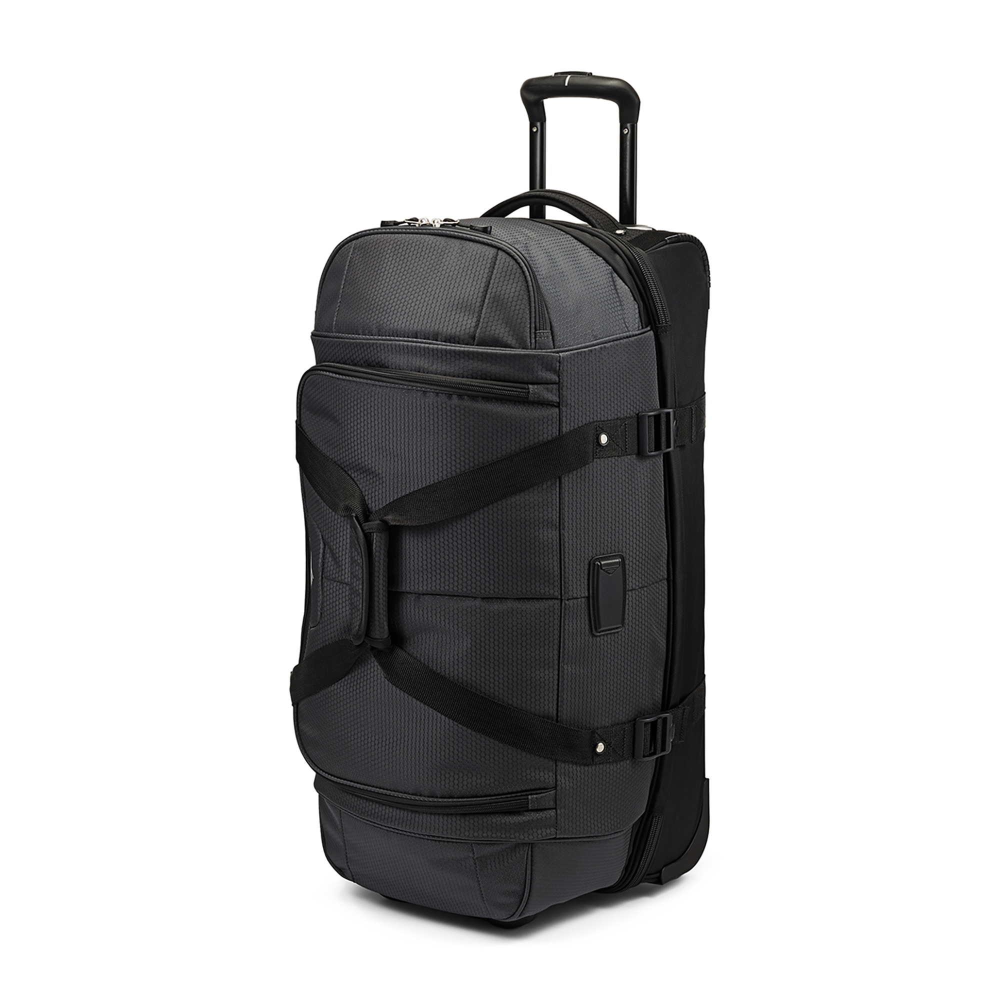 Picture of High Sierra Fairlead 28" Drop Bottom Wheeled Duffel - Mercury-Black