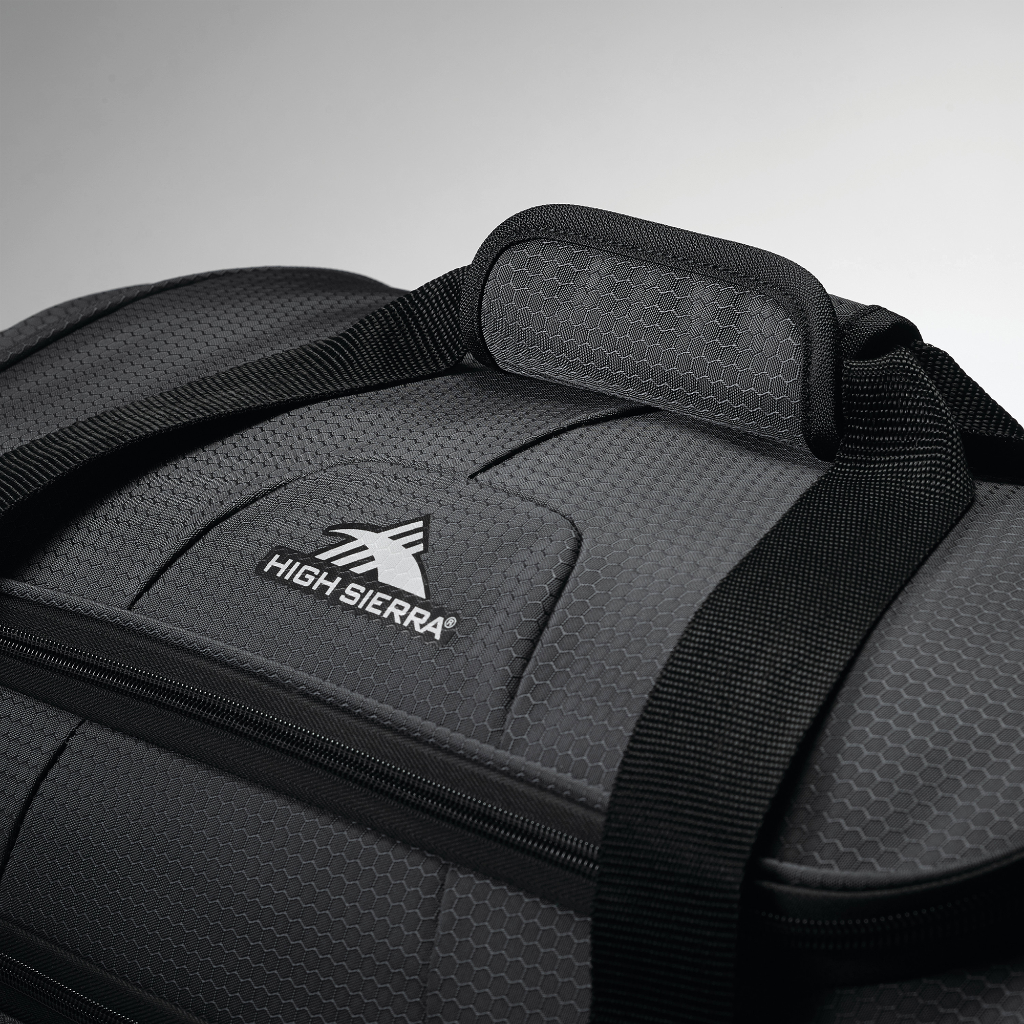 Picture of High Sierra Fairlead 28" Drop Bottom Wheeled Duffel - Mercury-Black