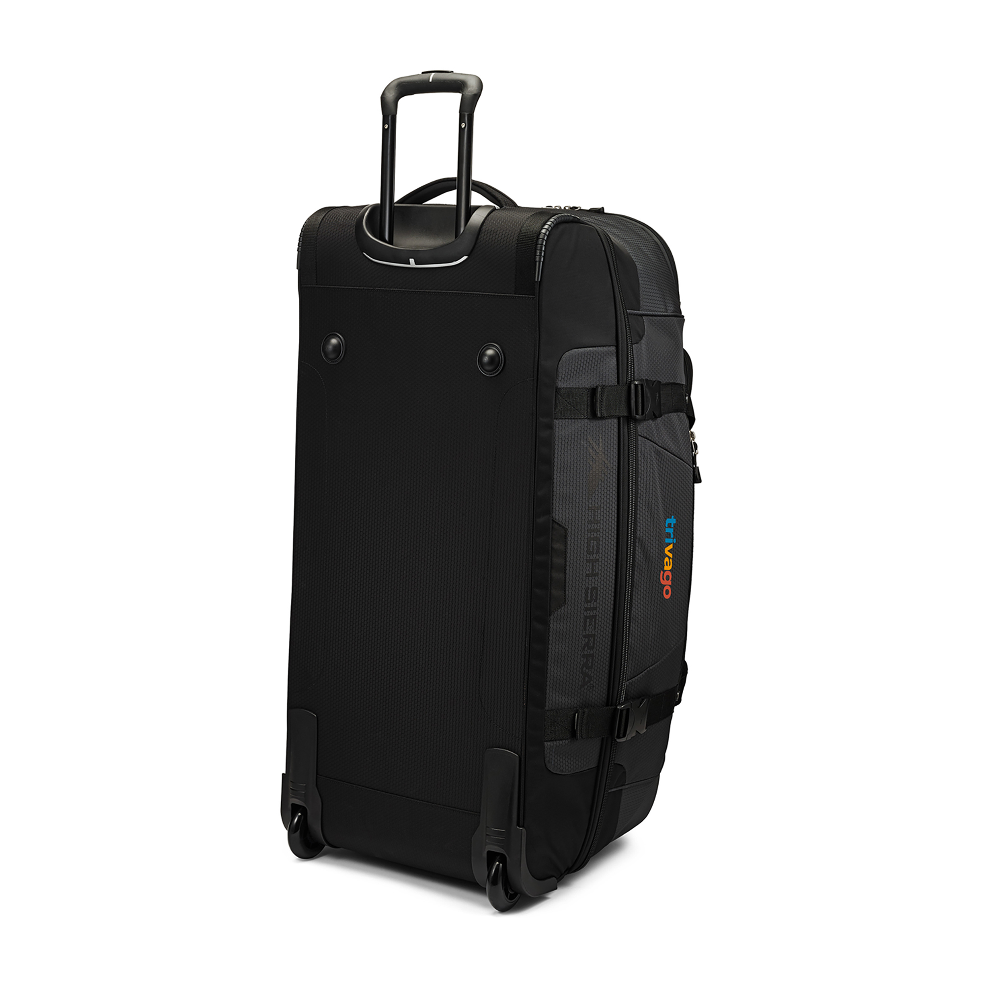 Picture of High Sierra Fairlead 34" Drop Bottom Wheeled Duffel - Mercury-Black