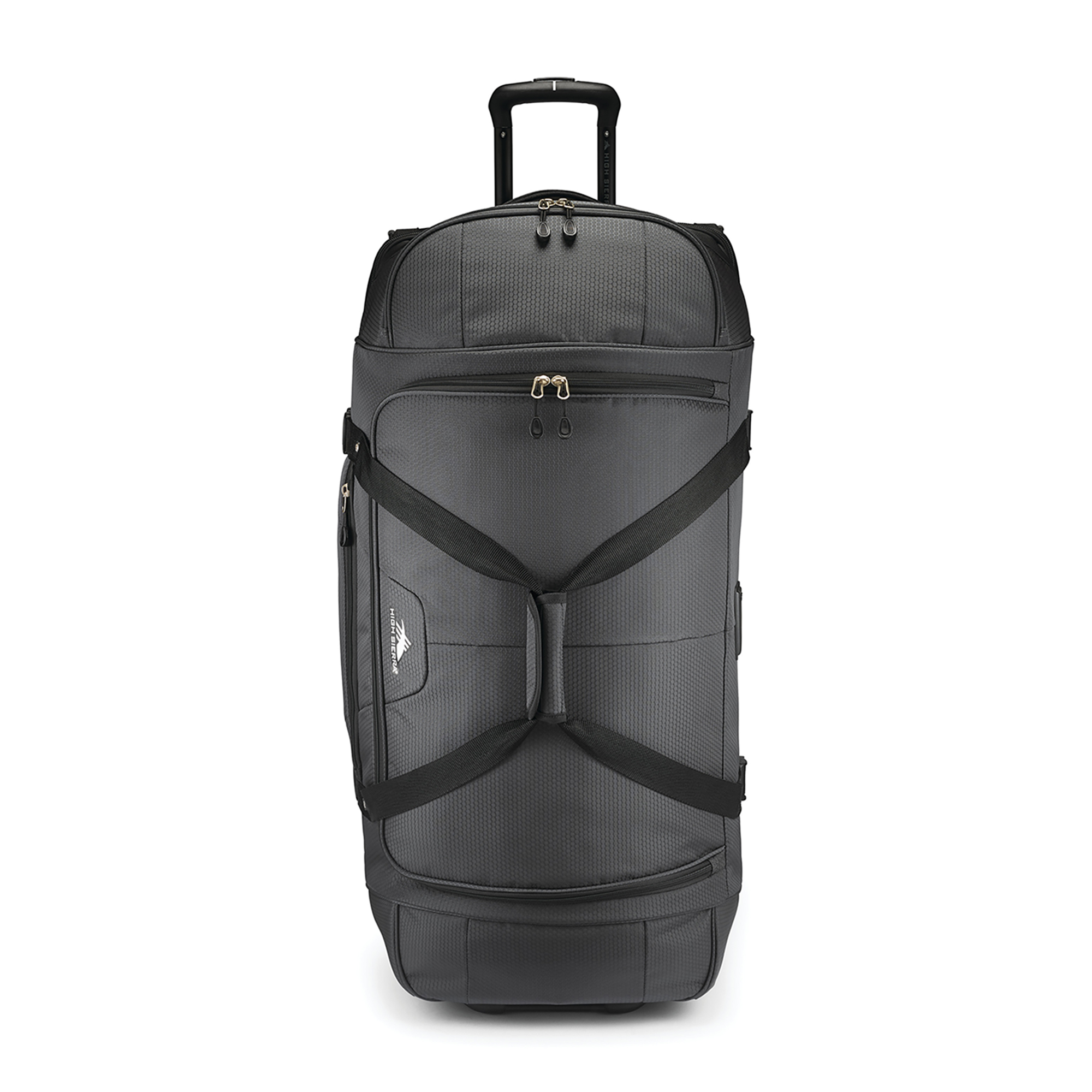 Picture of High Sierra Fairlead 34" Drop Bottom Wheeled Duffel - Mercury-Black