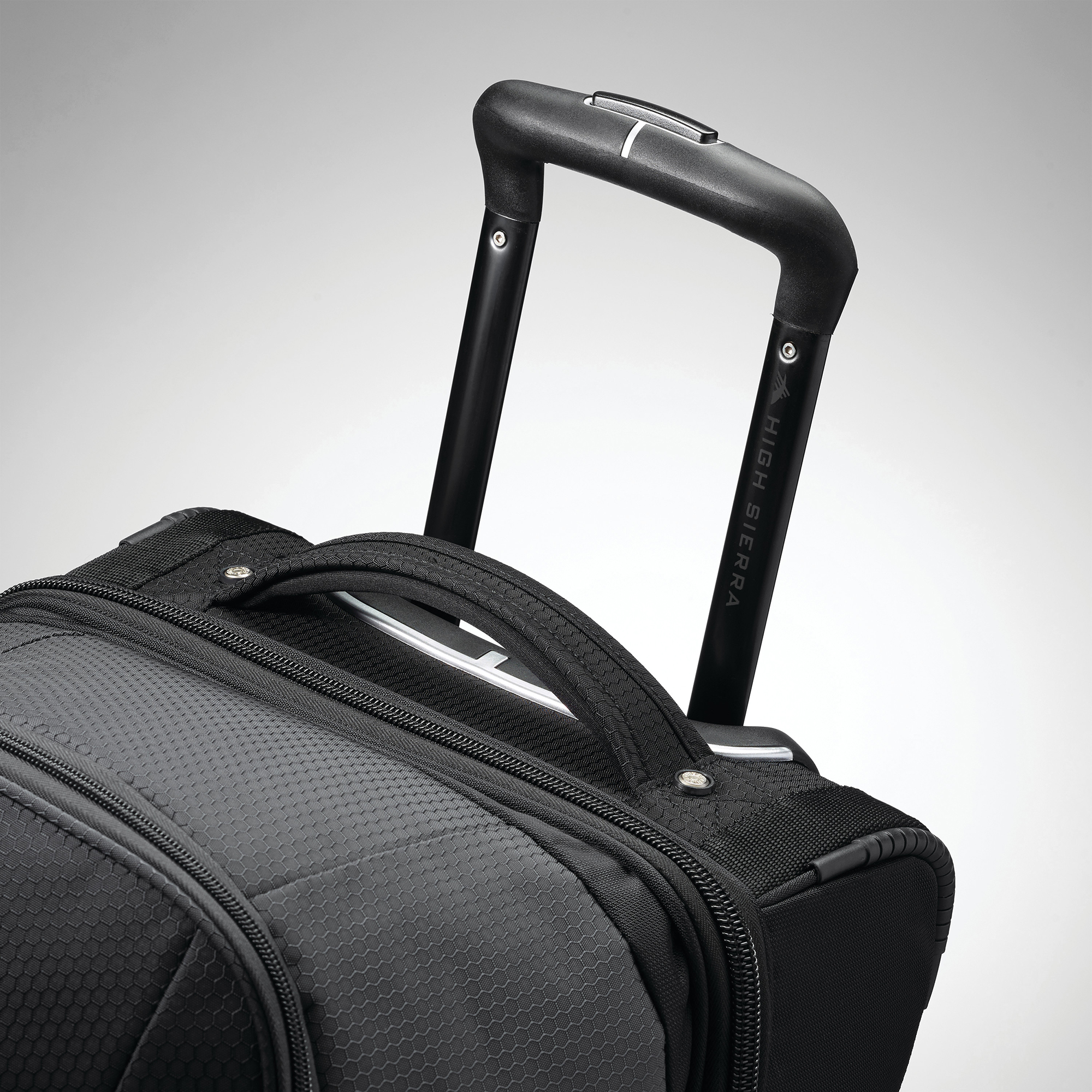 Picture of High Sierra Fairlead 34" Drop Bottom Wheeled Duffel - Mercury-Black