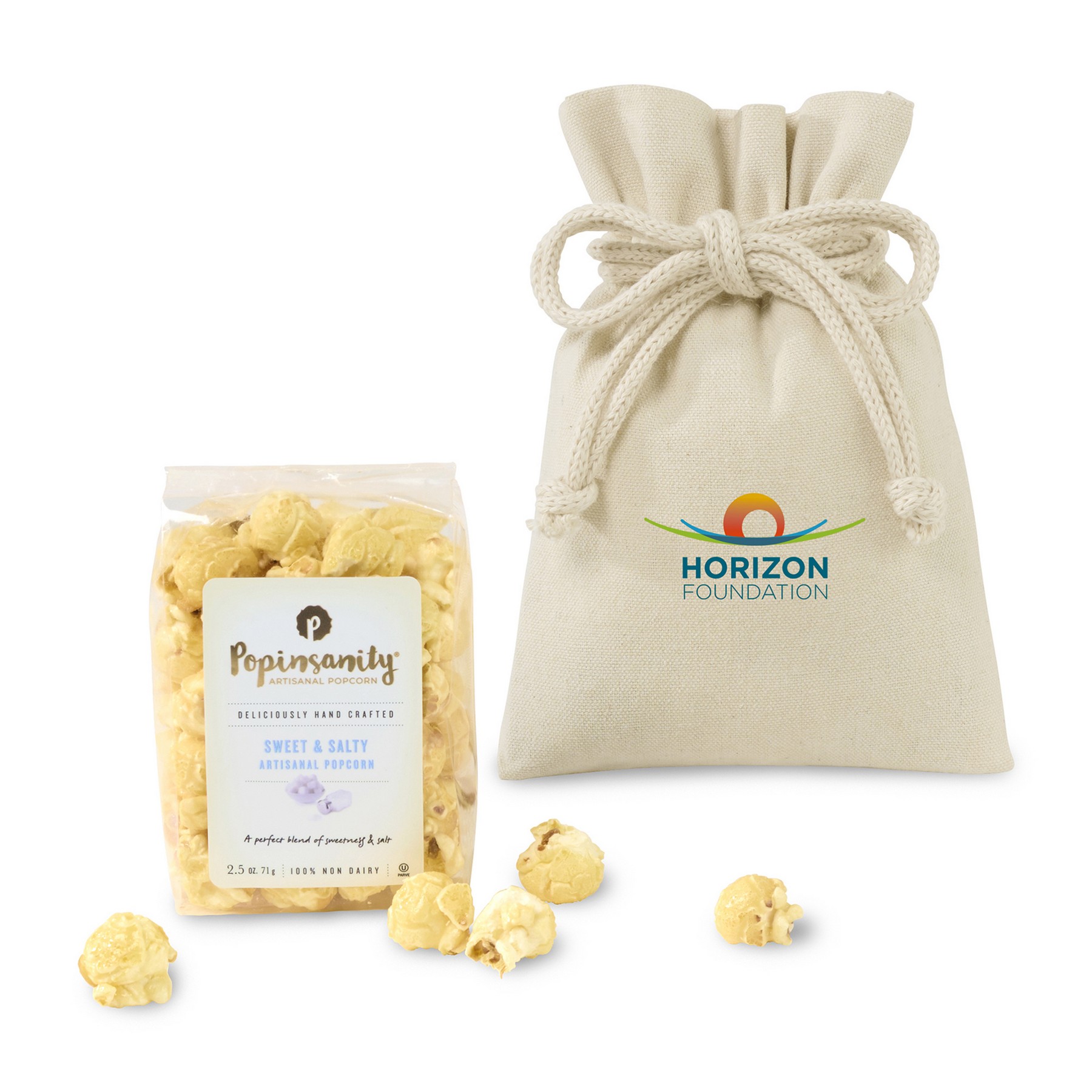Picture of Poppinsanity Popcorn Snack Gift Bag - Natural