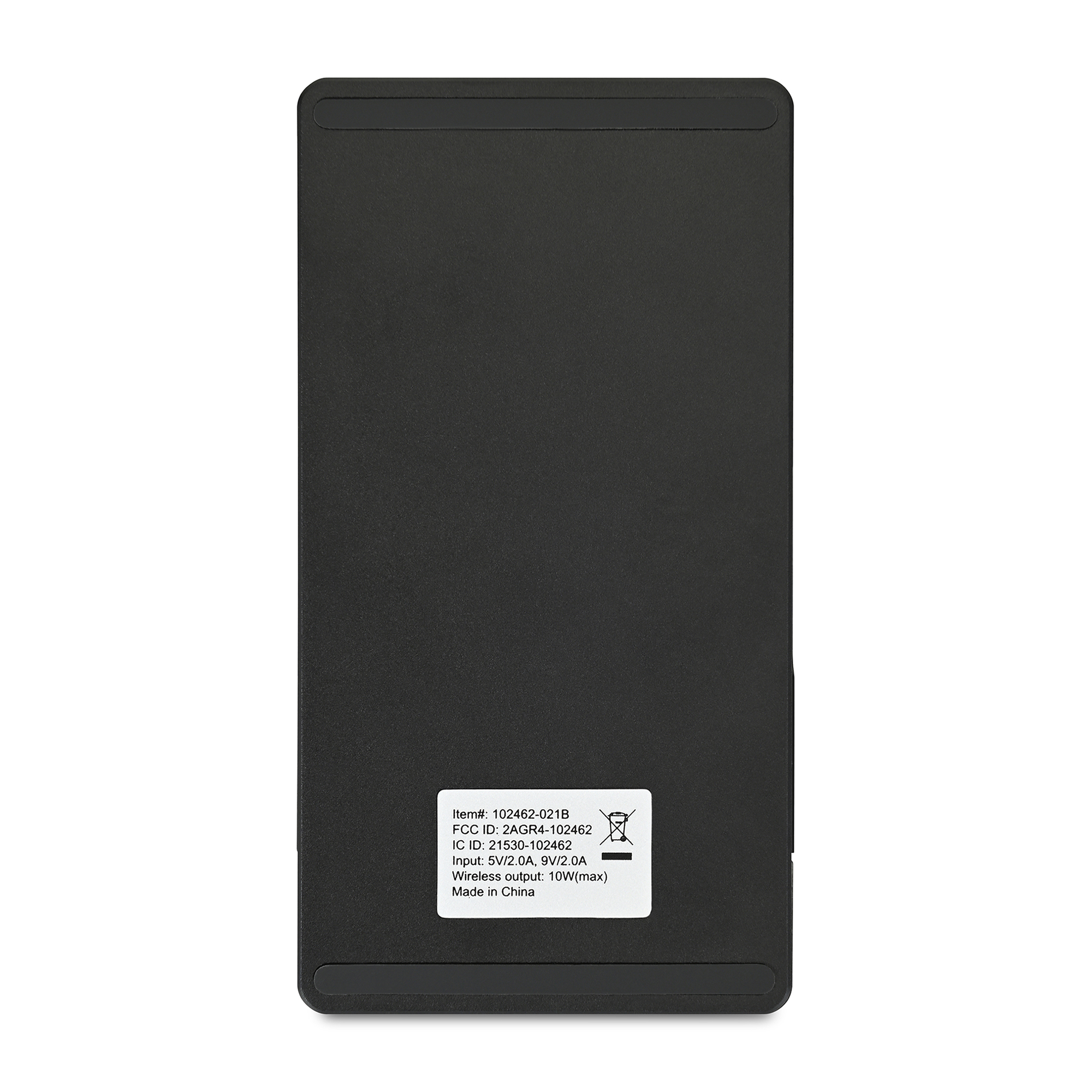 Picture of Eden Recycled rPET Collapsible Desk Charger - Charcoal Heather