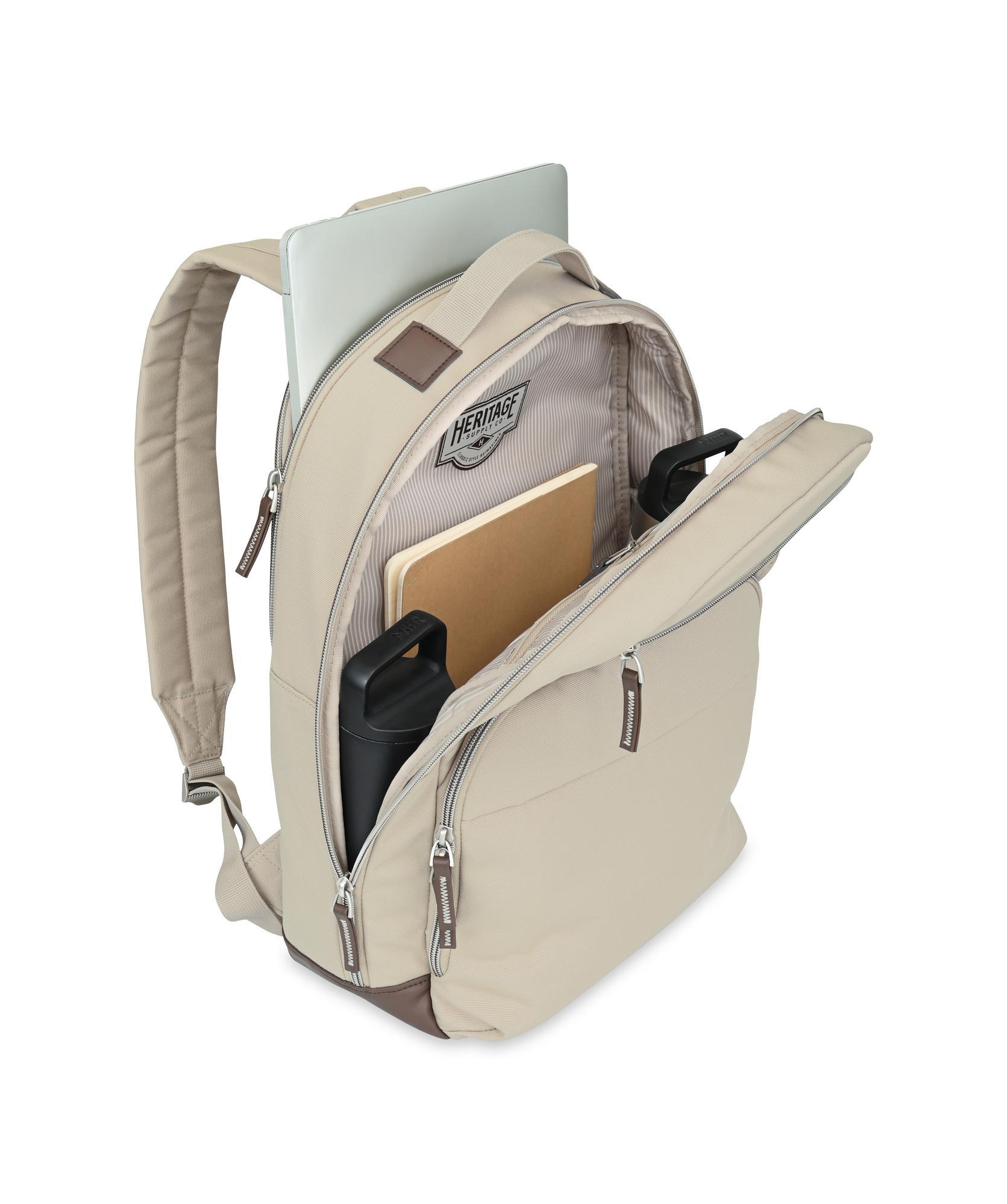 Picture of Heritage Supply Co. Legacy Recycled rPET Laptop Backpack - Trench Coat