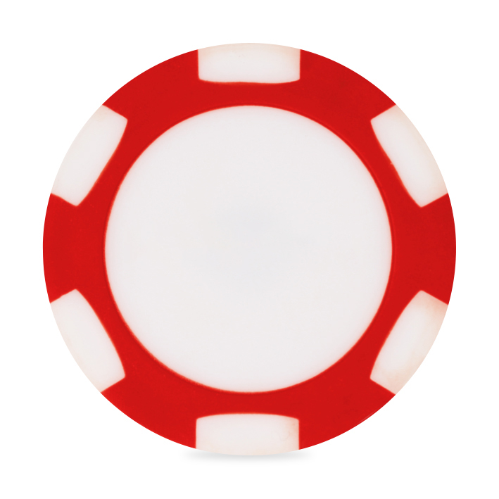 Picture of Ahead 2-Sided Poker Chip - Red-White