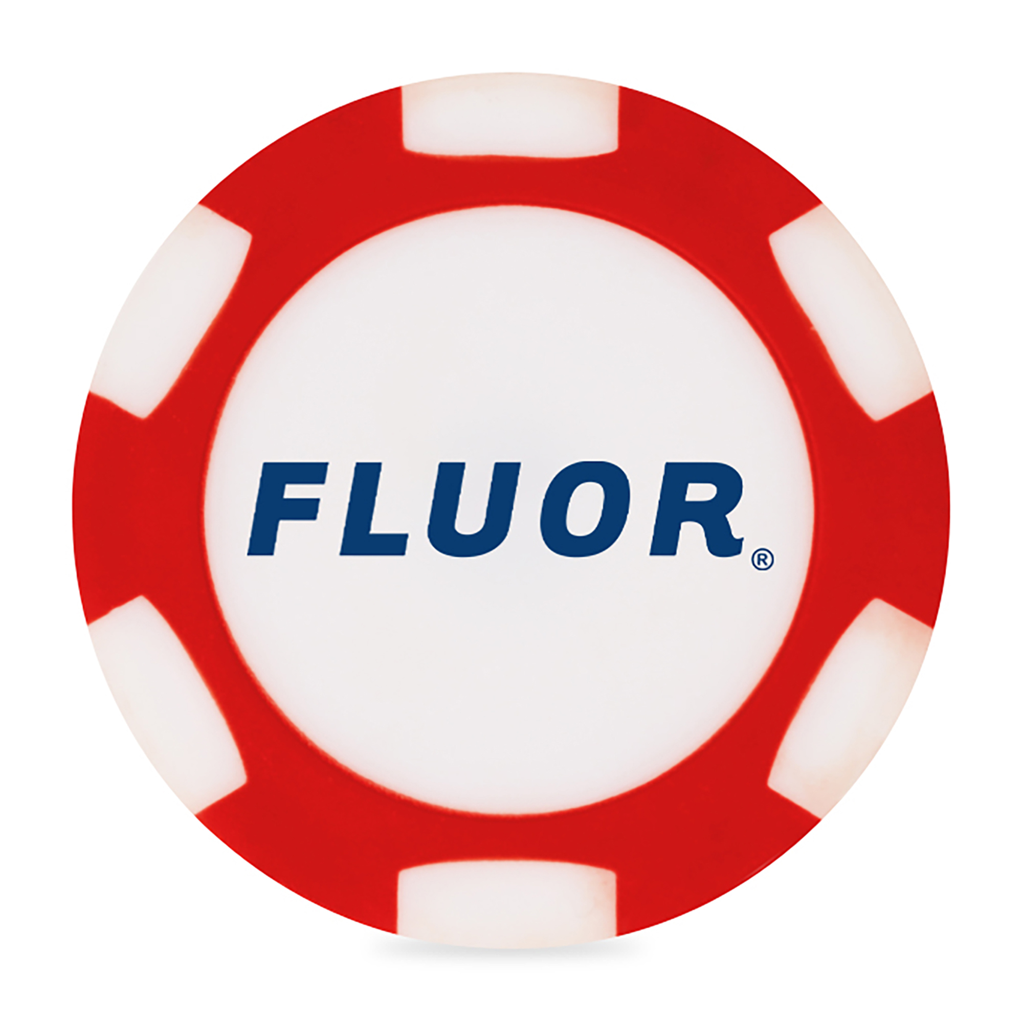 Picture of Ahead 2-Sided Poker Chip - Red-White