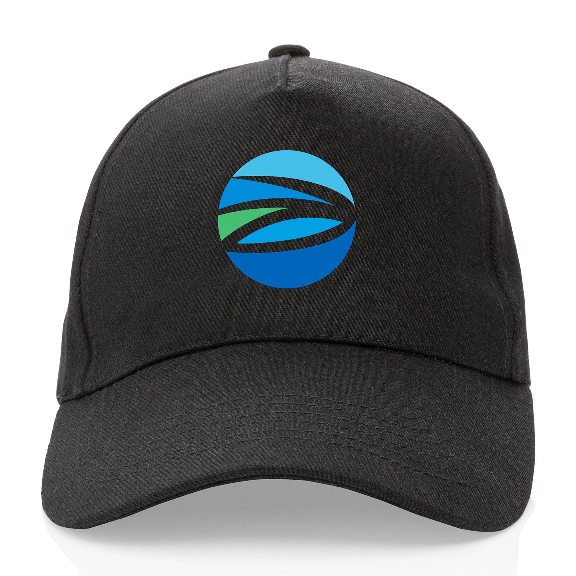 Picture of Impact 5 Panel 280gr Recycled Cotton Cap - AWARE - Black