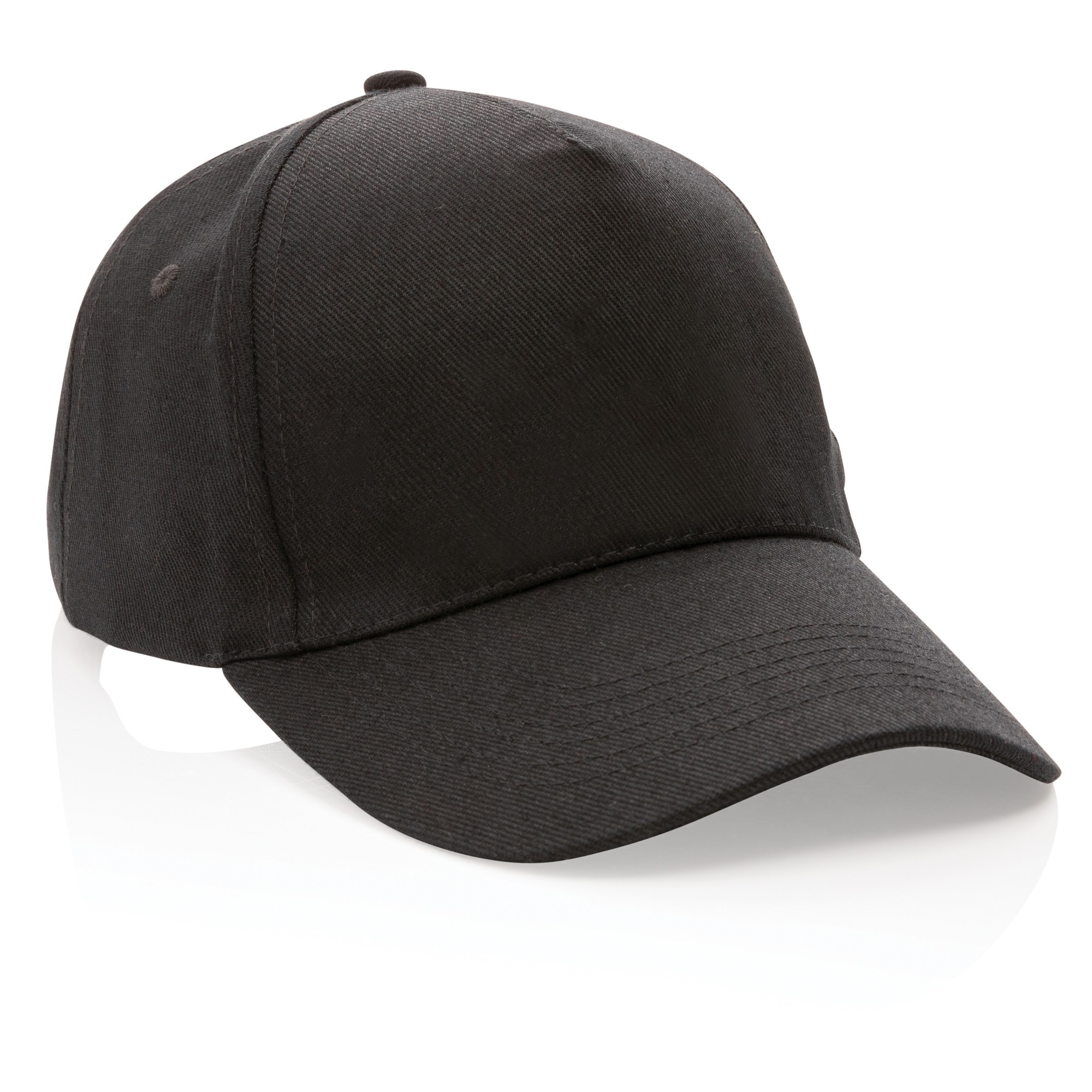 Picture of Impact 5 Panel 280gr Recycled Cotton Cap - AWARE - Black