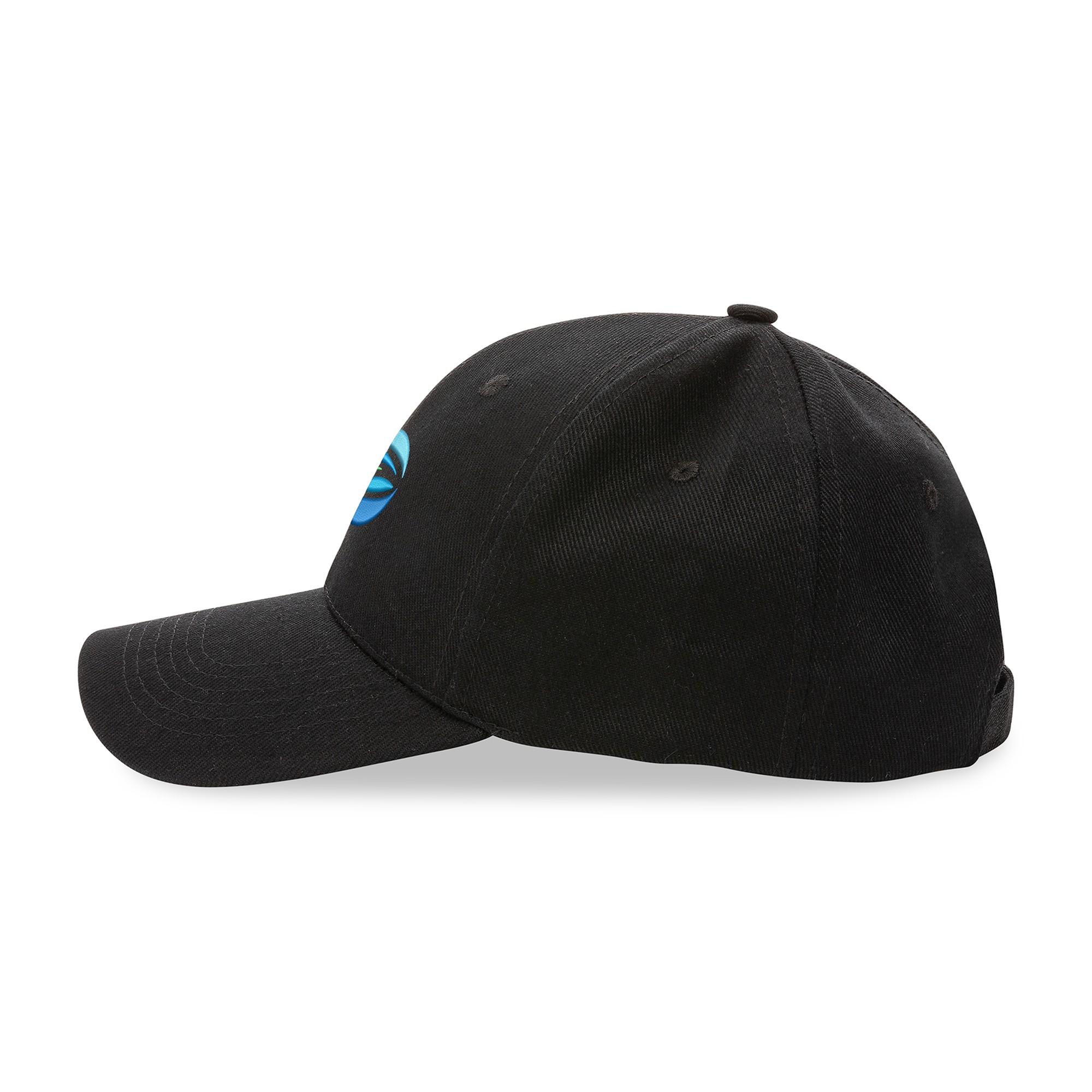 Picture of Impact 6 Panel 280gr Recycled Cotton Cap - AWARE - Black