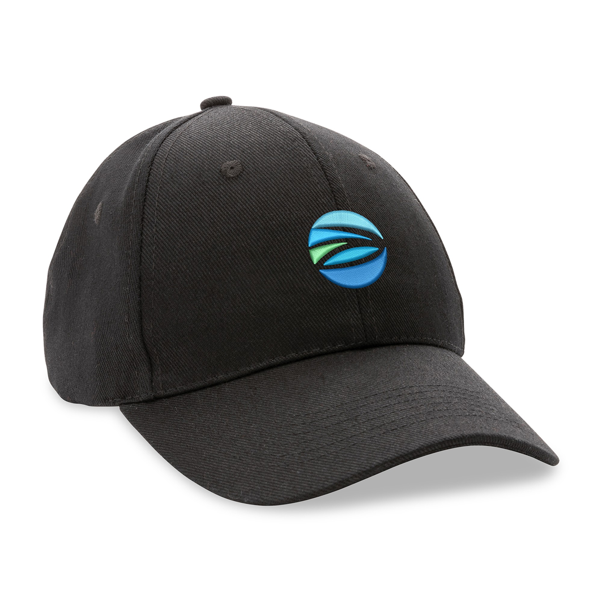 Picture of Impact 6 Panel 280gr Recycled Cotton Cap - AWARE - Black