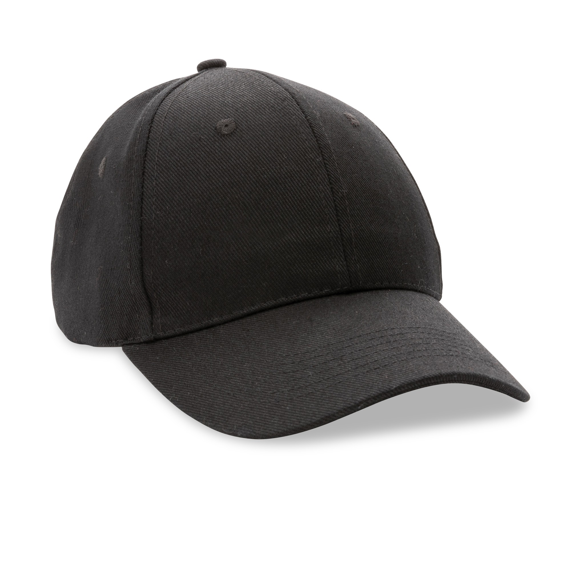 Picture of Impact 6 Panel 280gr Recycled Cotton Cap - AWARE - Black