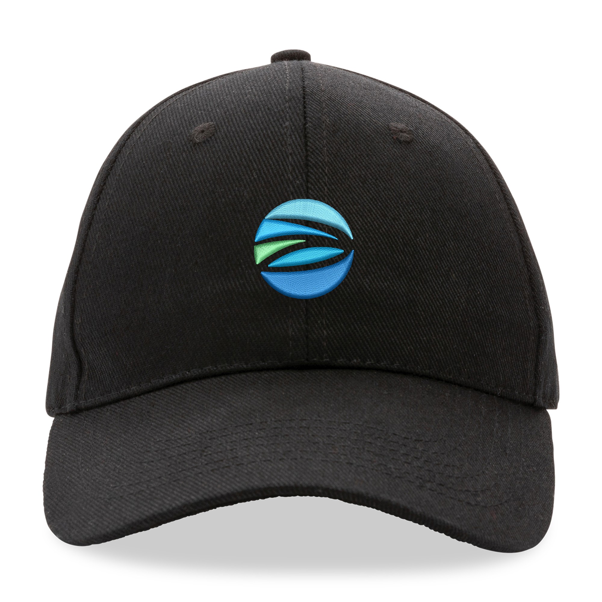 Picture of Impact 6 Panel 280gr Recycled Cotton Cap - AWARE - Black