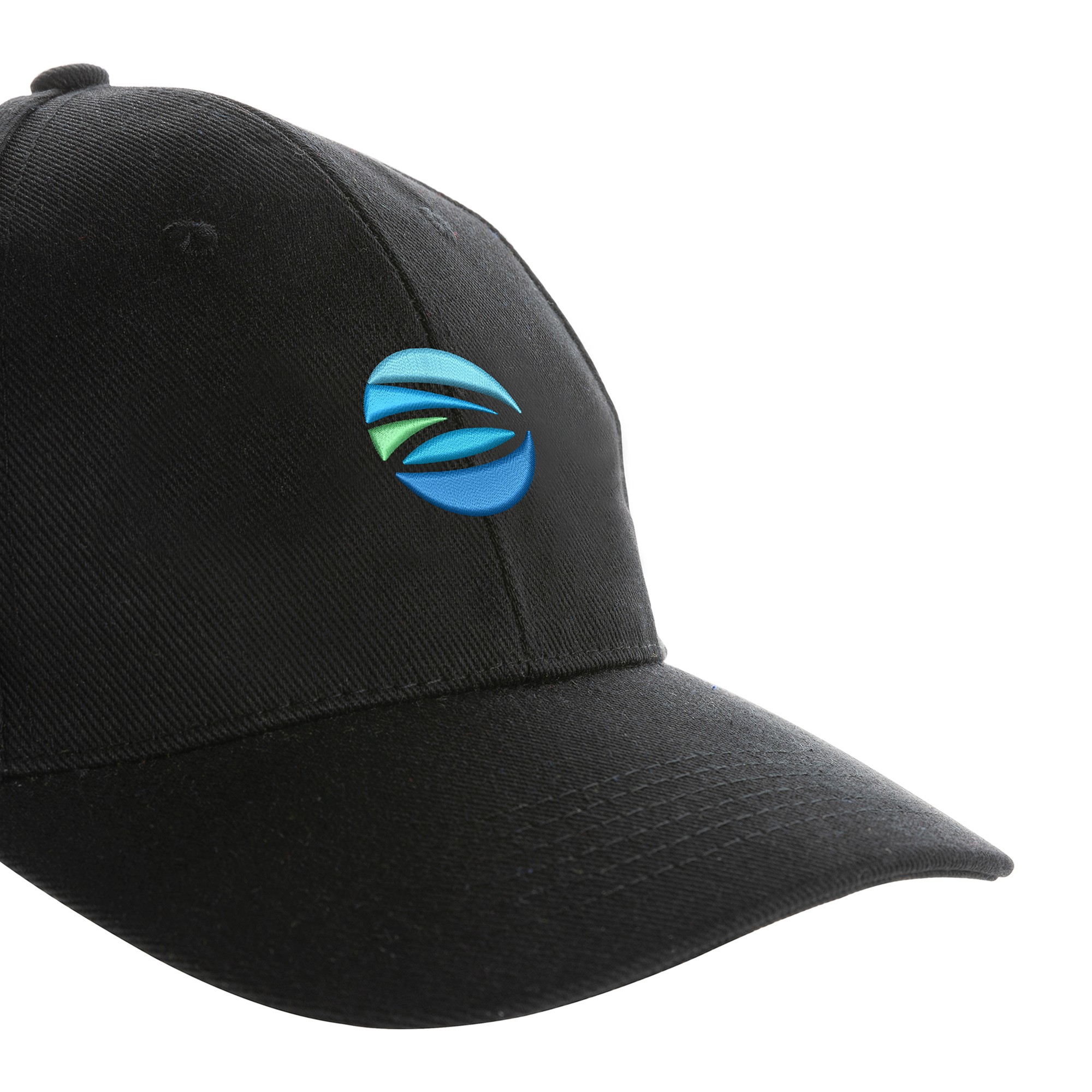 Picture of Impact 6 Panel 280gr Recycled Cotton Cap - AWARE - Black
