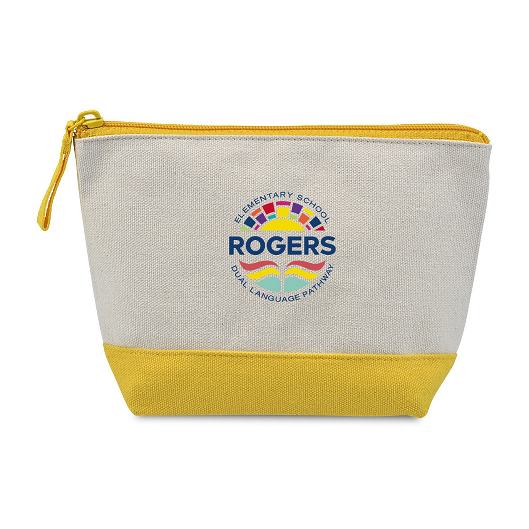 Picture of Canvas Zippered Pouch - Yellow