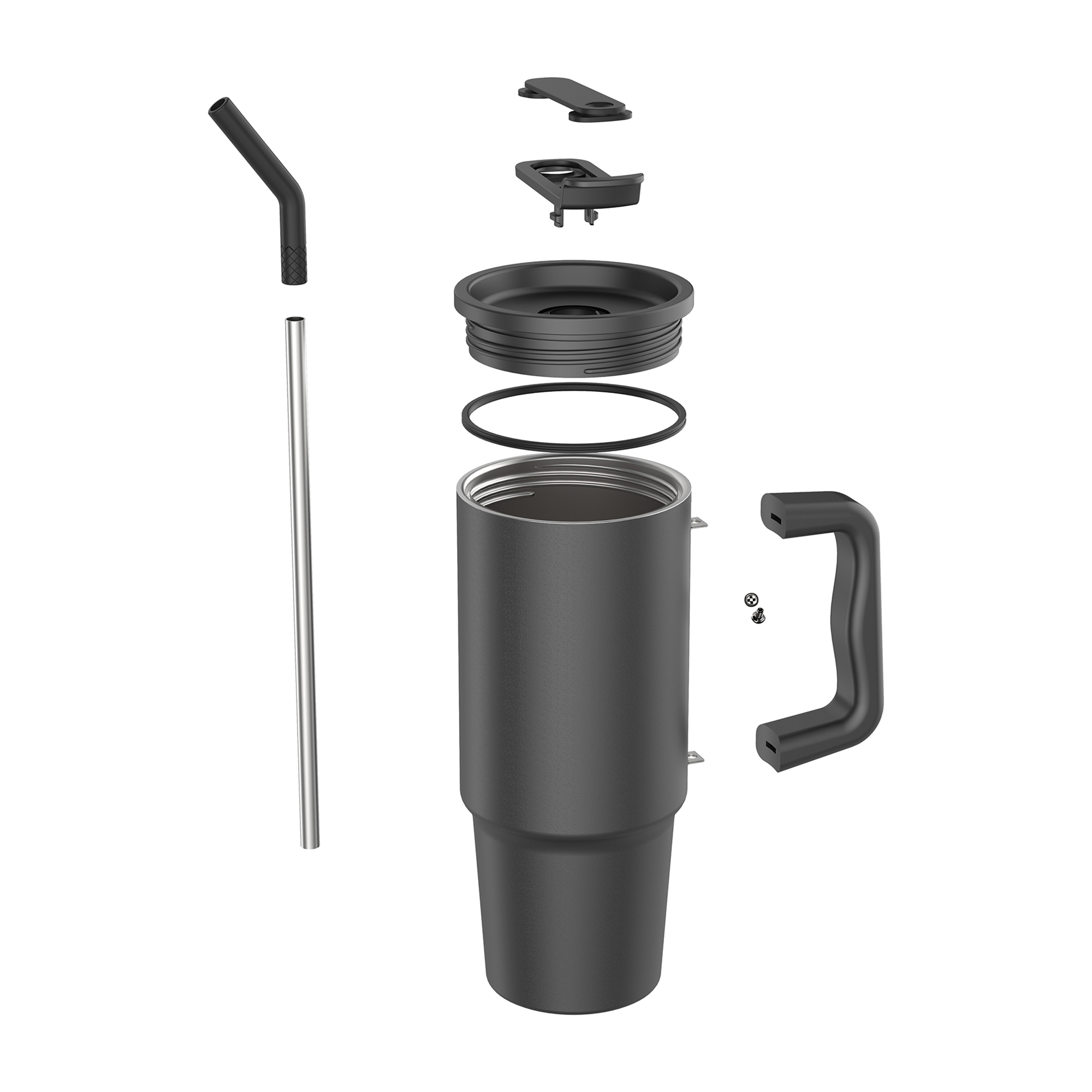 Picture of Embrace Deluxe Recycled Stainless Steel Tumbler 900ml - Black