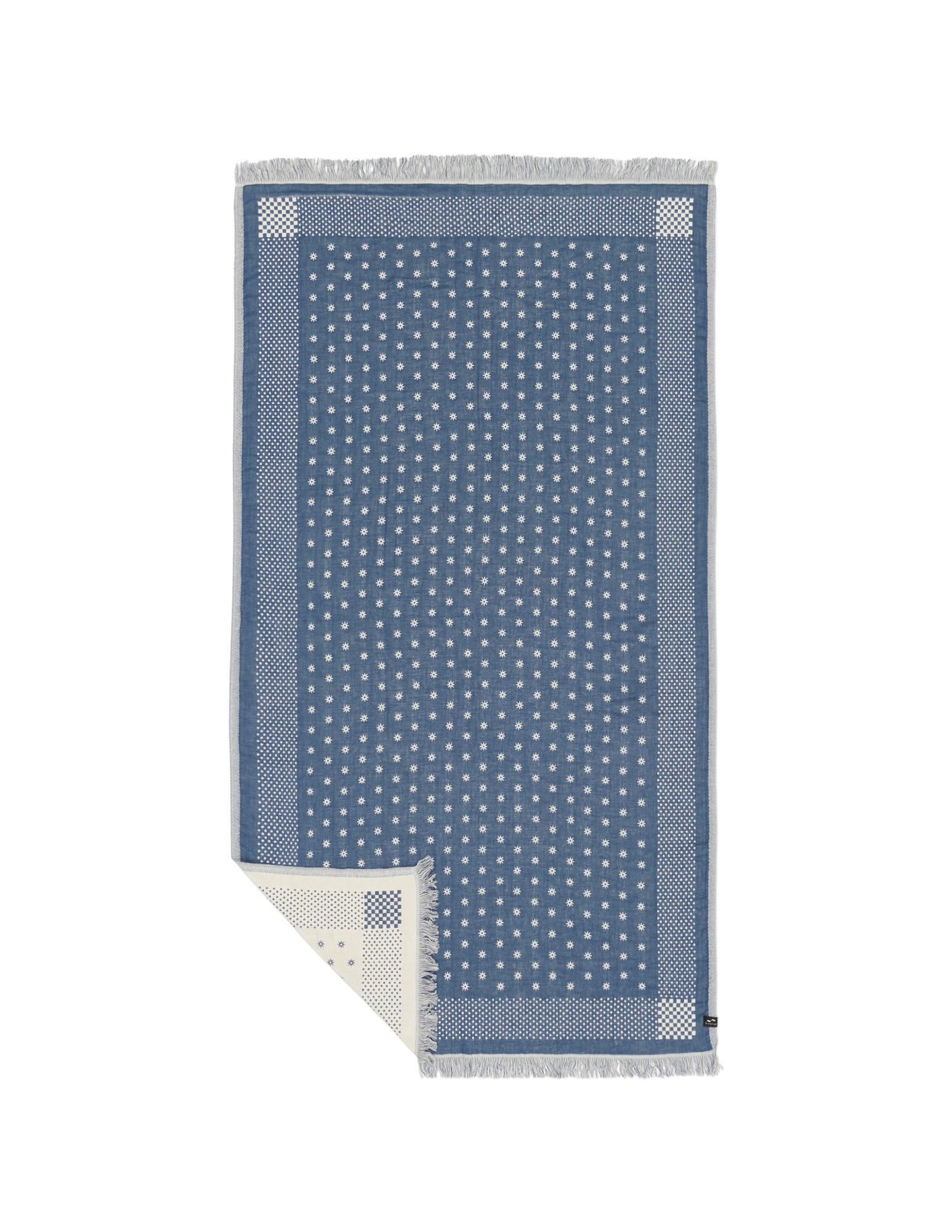 Picture of Slowtide Driftweave Turkish Towel - Shogun Indigo