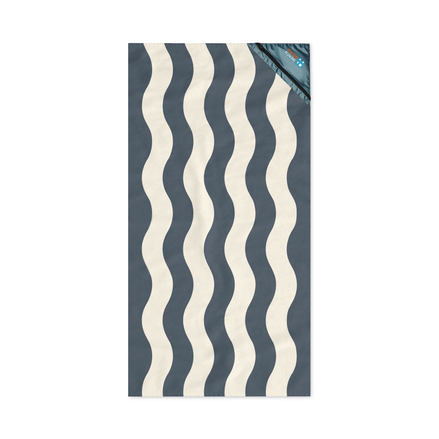 Picture of Slowtide Stripe Pocket Beach Towel - Grey