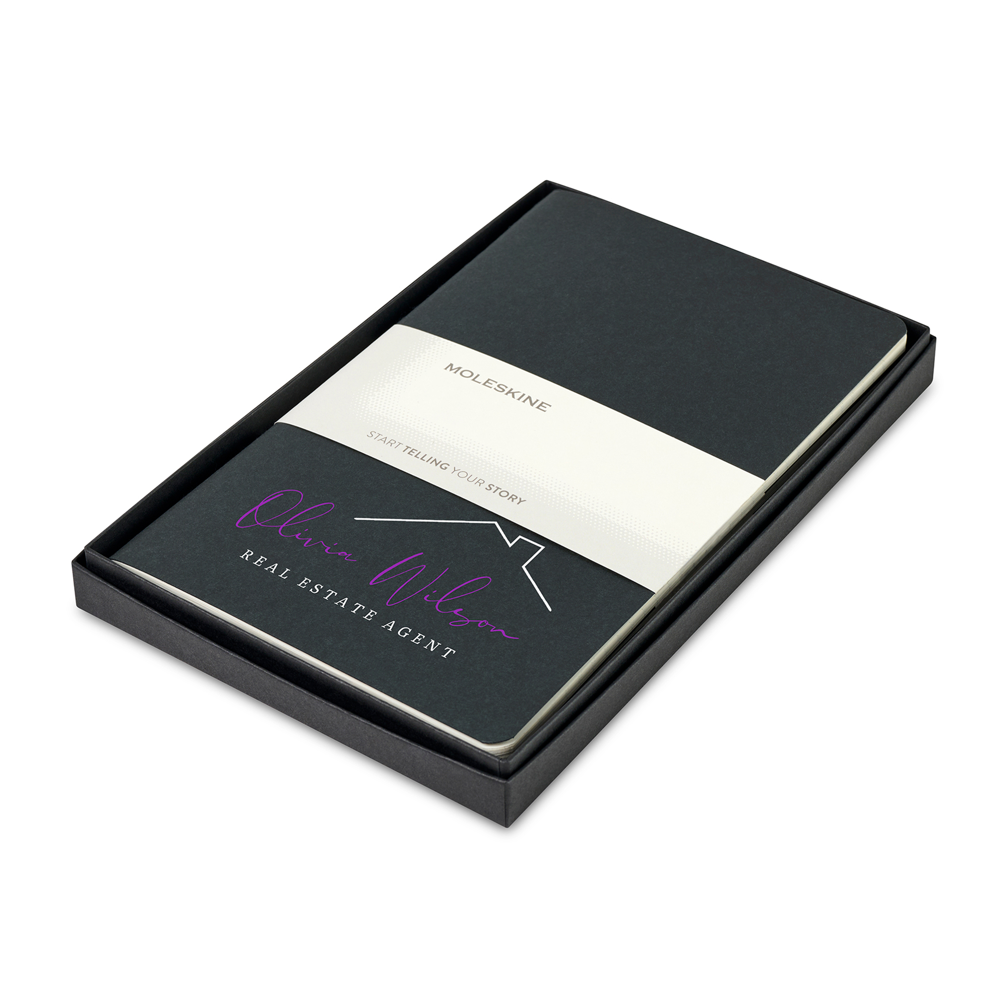 Picture of Moleskine Large Cahier Gift Set - Black