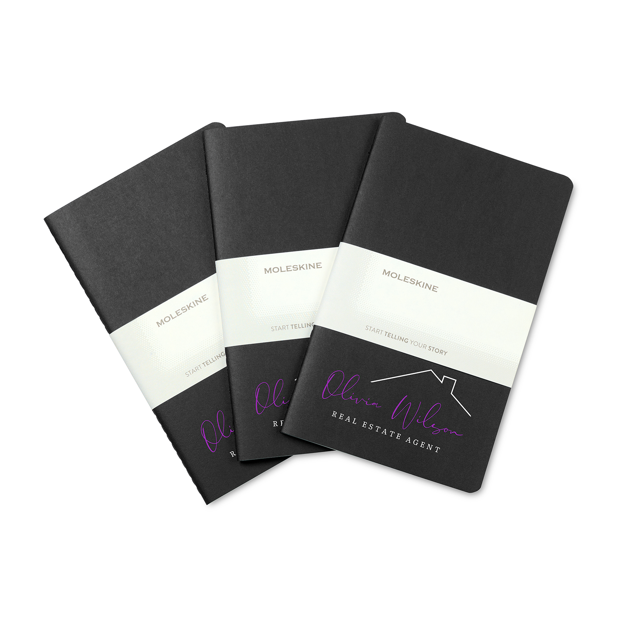 Picture of Moleskine Large Cahier Gift Set - Black