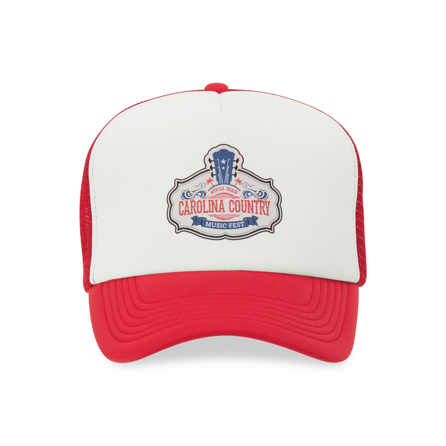 Picture of Merrimack Hat Co. Bronx Foam Trucker Cap - Red-White