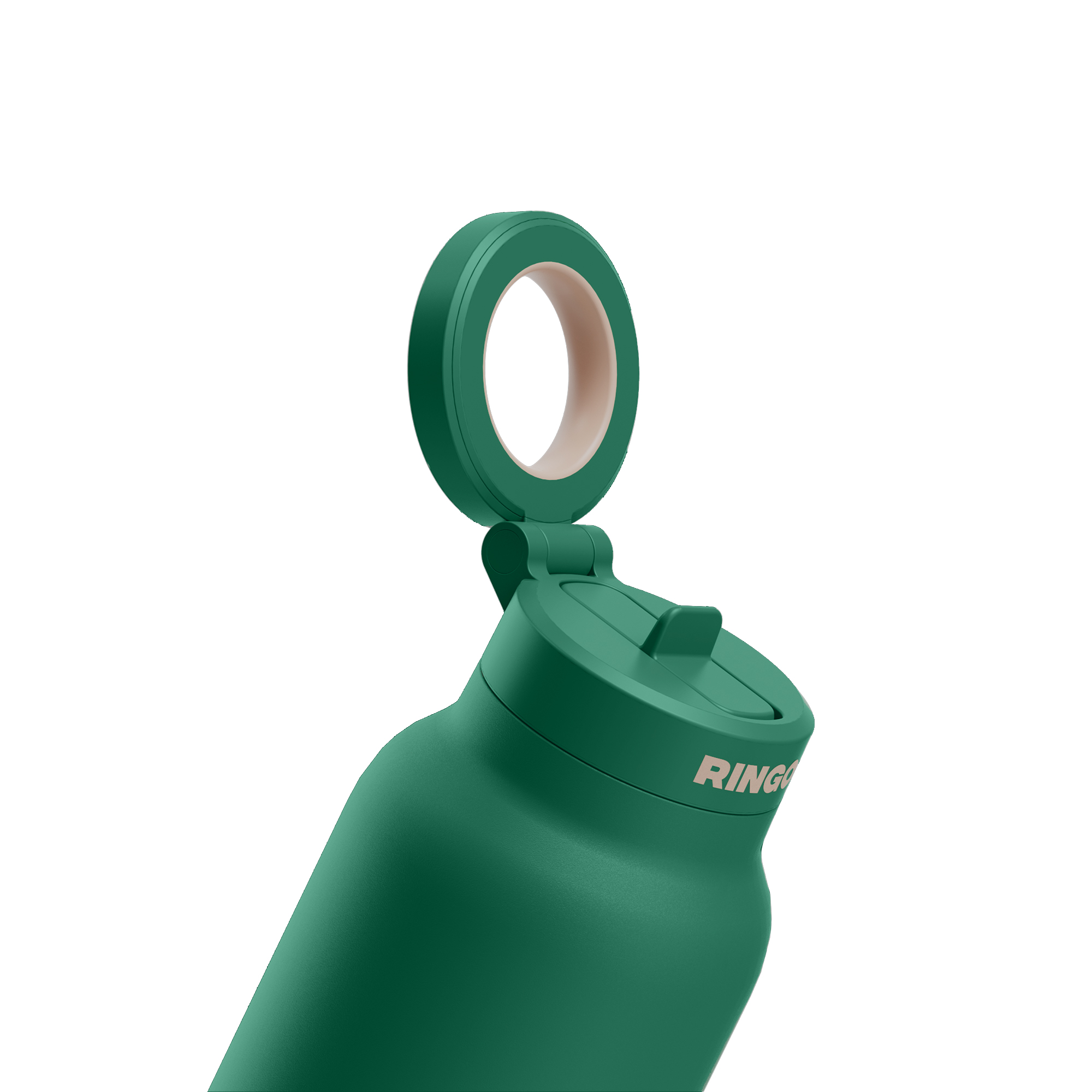 Picture of RINGO Pro Water Bottle with Magnetic Booster Ring - 32 Oz. - Green